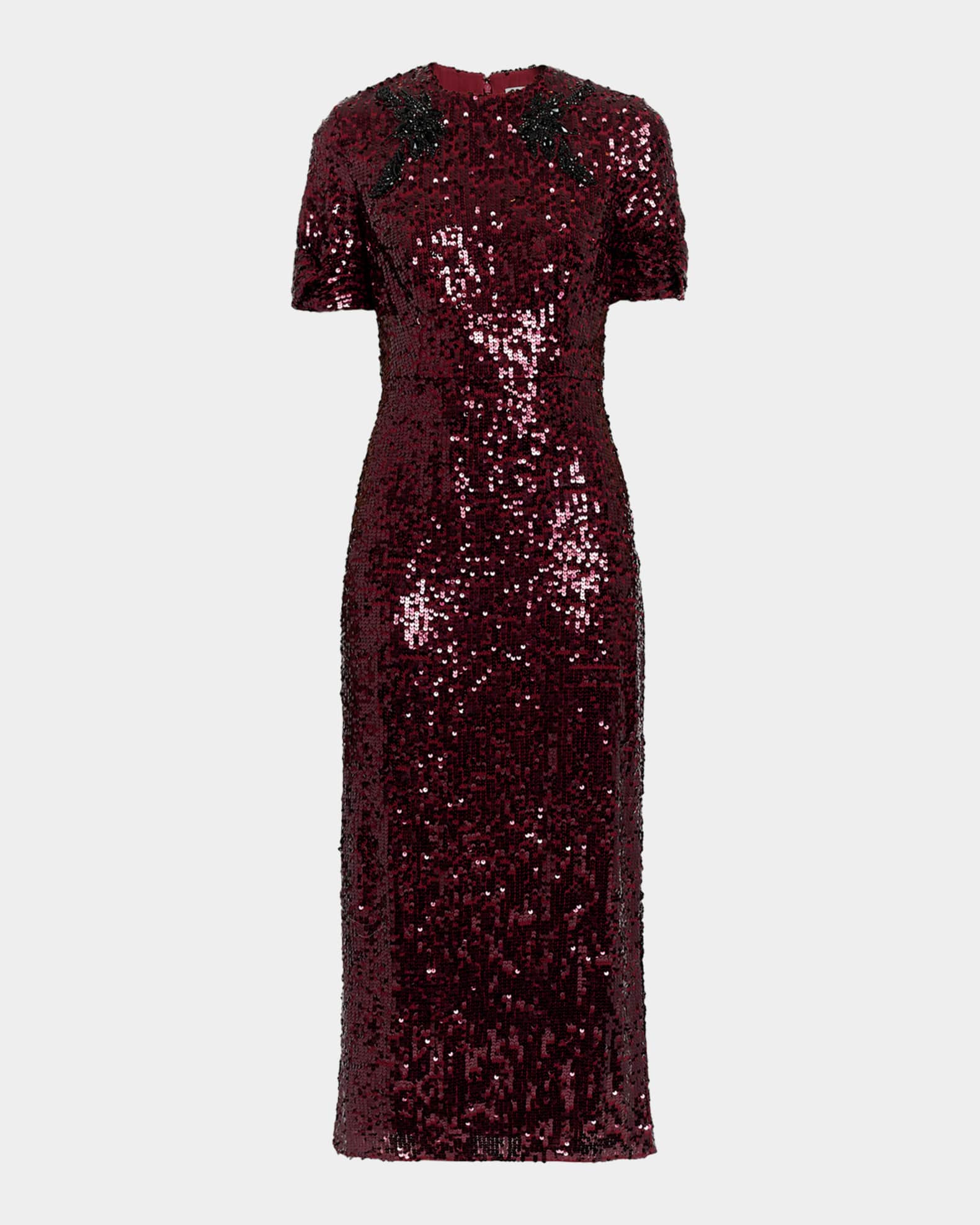 sachin and babi light blue dress velvet embossed floral square neck long sleeve fit dress, flared maxi dress  | High-quality & Affordable main image 1
