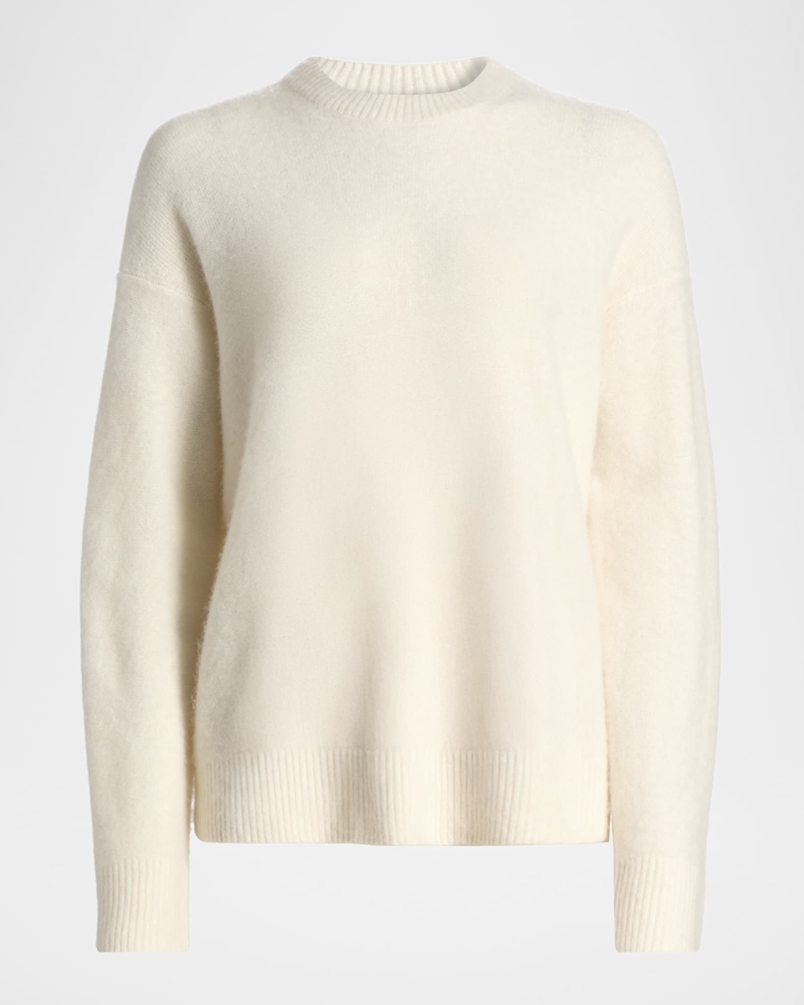 Ron Herman - 美品＊ヴィンス VINCE カシミヤ100％ Vネックセーター ホワイト ニット Vince Boiled Cashmere Crewneck Sweater | Neiman Marcus