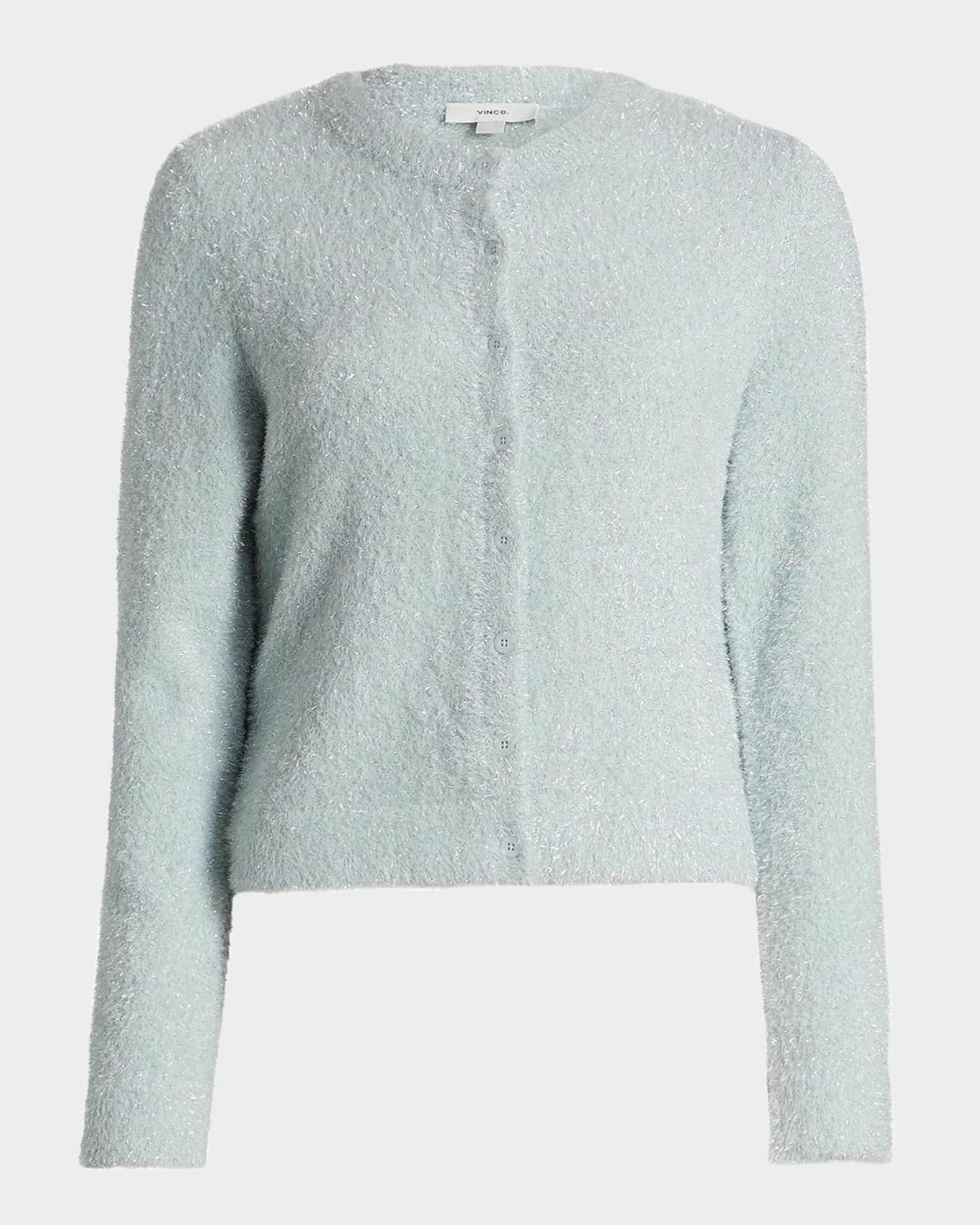 H*M様 Vince. シルバー系 長袖ニット Vince Metallic Knit Cardigan | Neiman Marcus