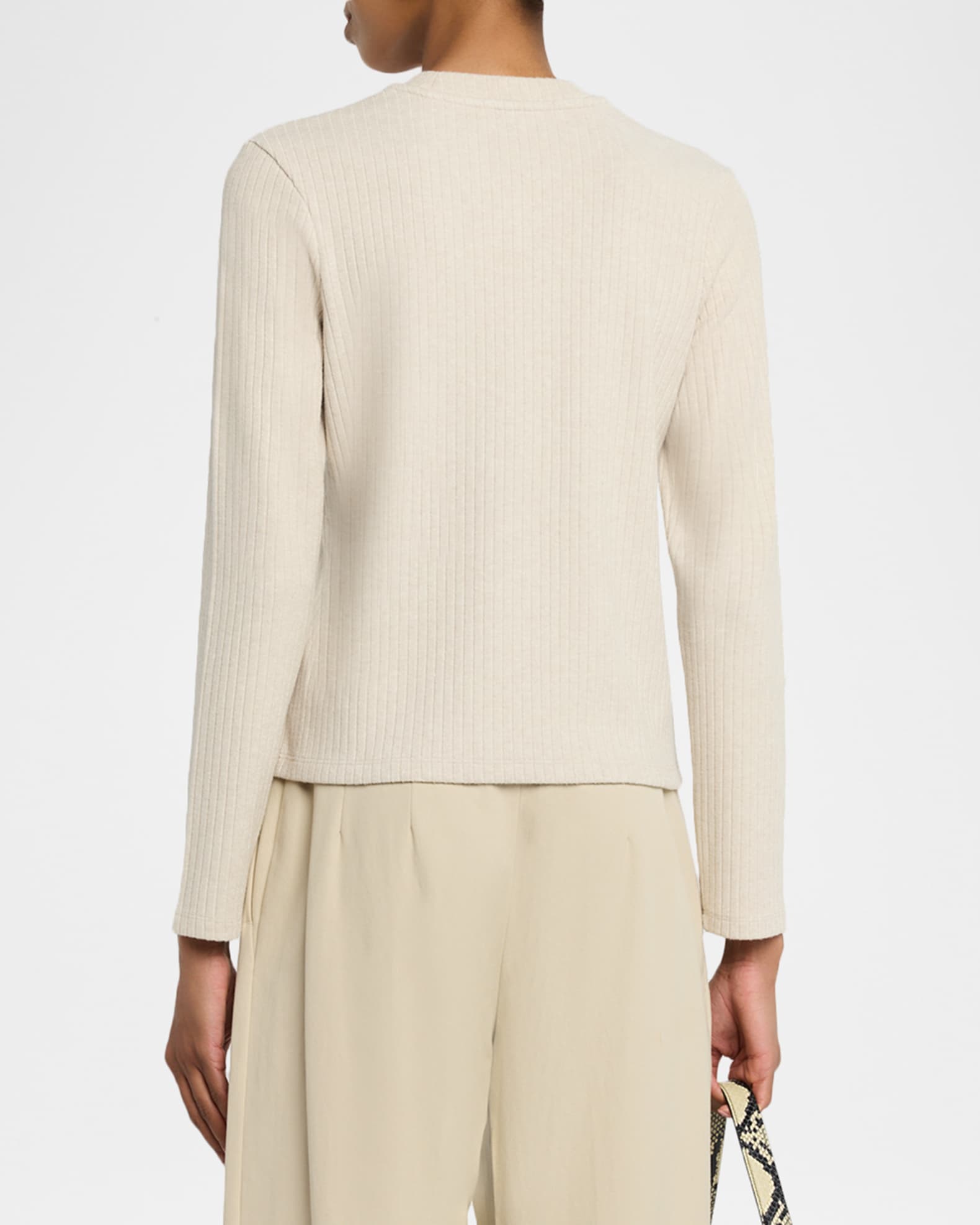 Mercer Ribbed V-Neck Sweater – Lightweight Cotton Blend by Wooden Ships