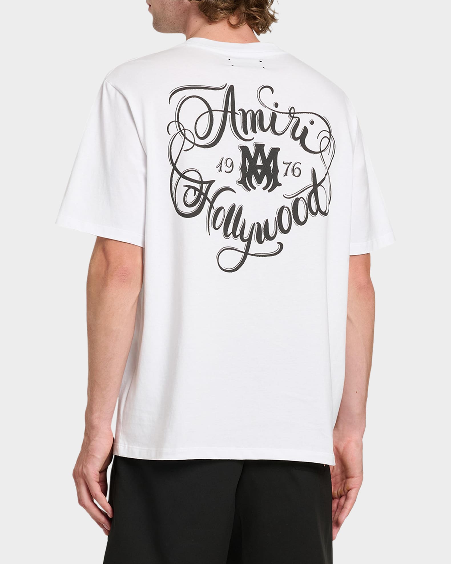 AMIRI HOLLYWOOD ホワイト Tシャツ Amiri Men's Amiri Hollywood Cotton T-Shirt | Neiman Marcus