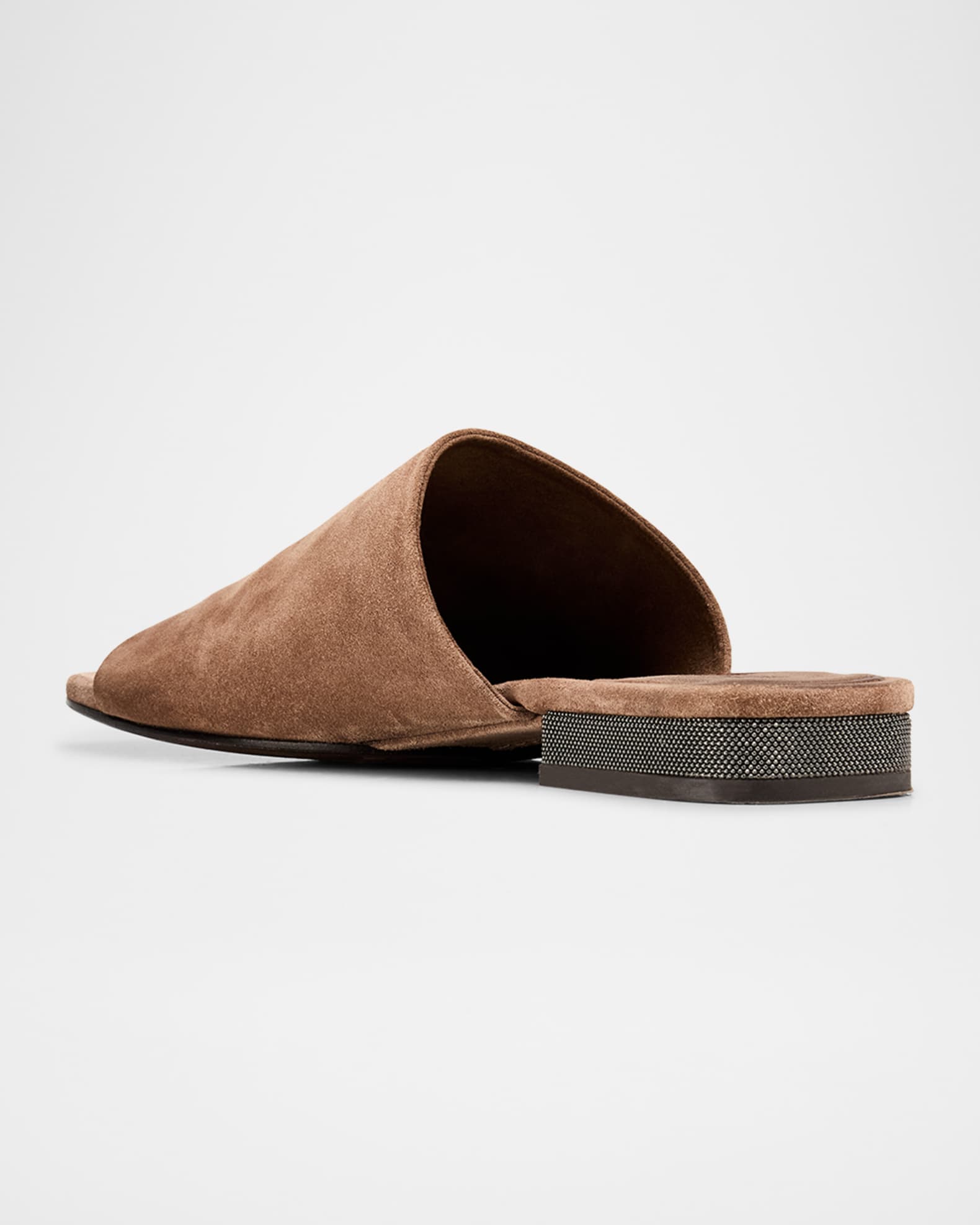美品✨ BRUNELLO CUCINELLI スポーツサンダル モニーレ 35 Brunello Cucinelli Monili Suede Mule Sandals | Neiman Marcus
