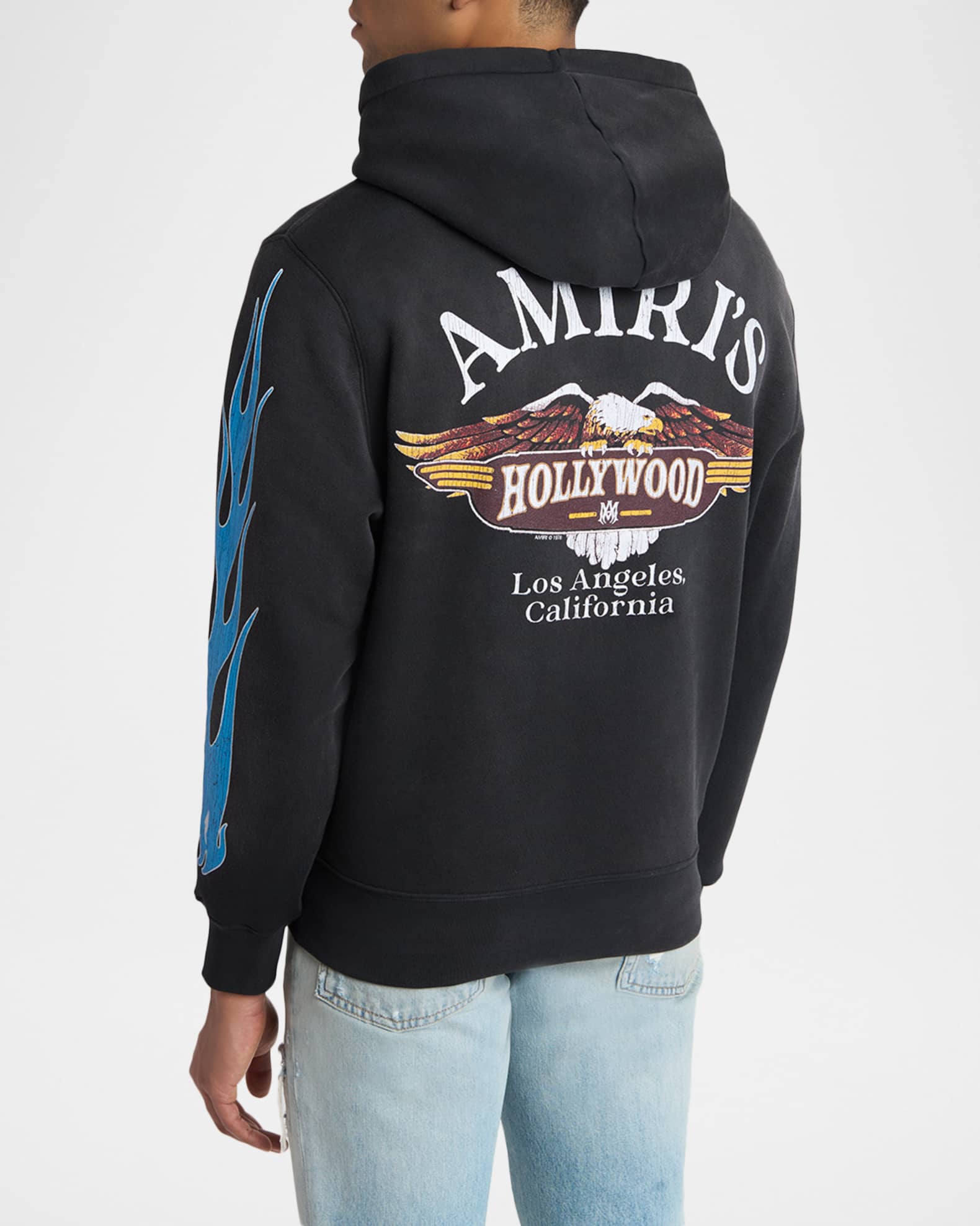 Amiri Men's MA Flames Full-Zip Hoodie | Neiman Marcus