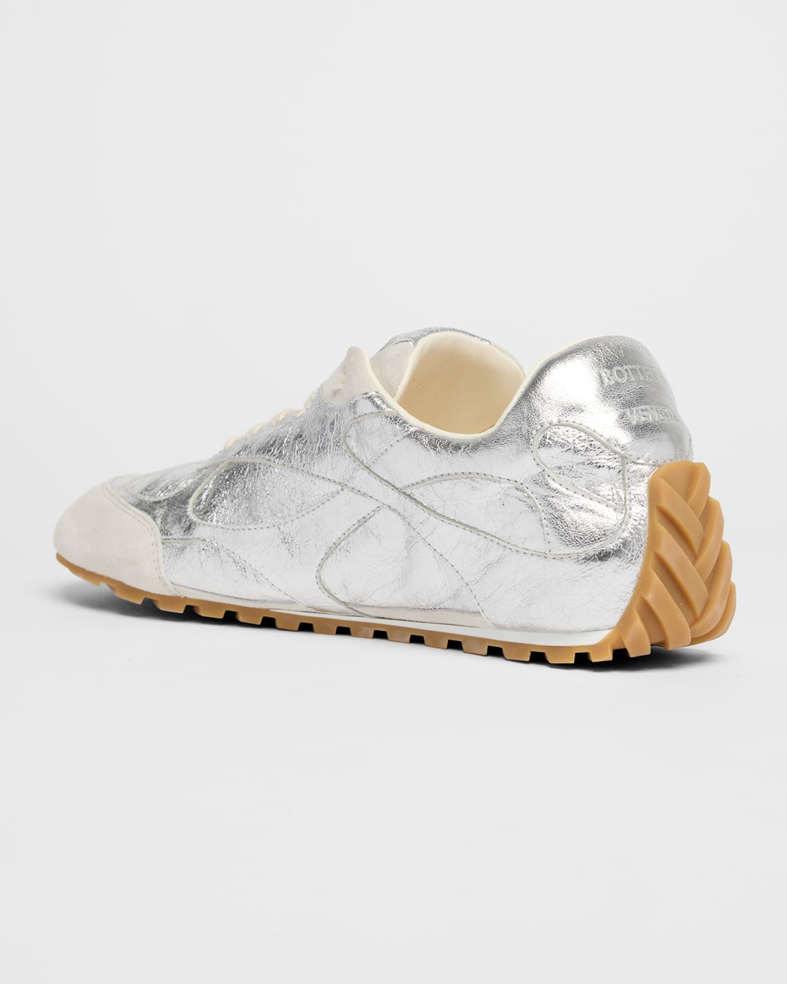MIПK ☽ ΣGBΛ Bottega Veneta Men's Orbit Flash Laminated Leather Low-Top