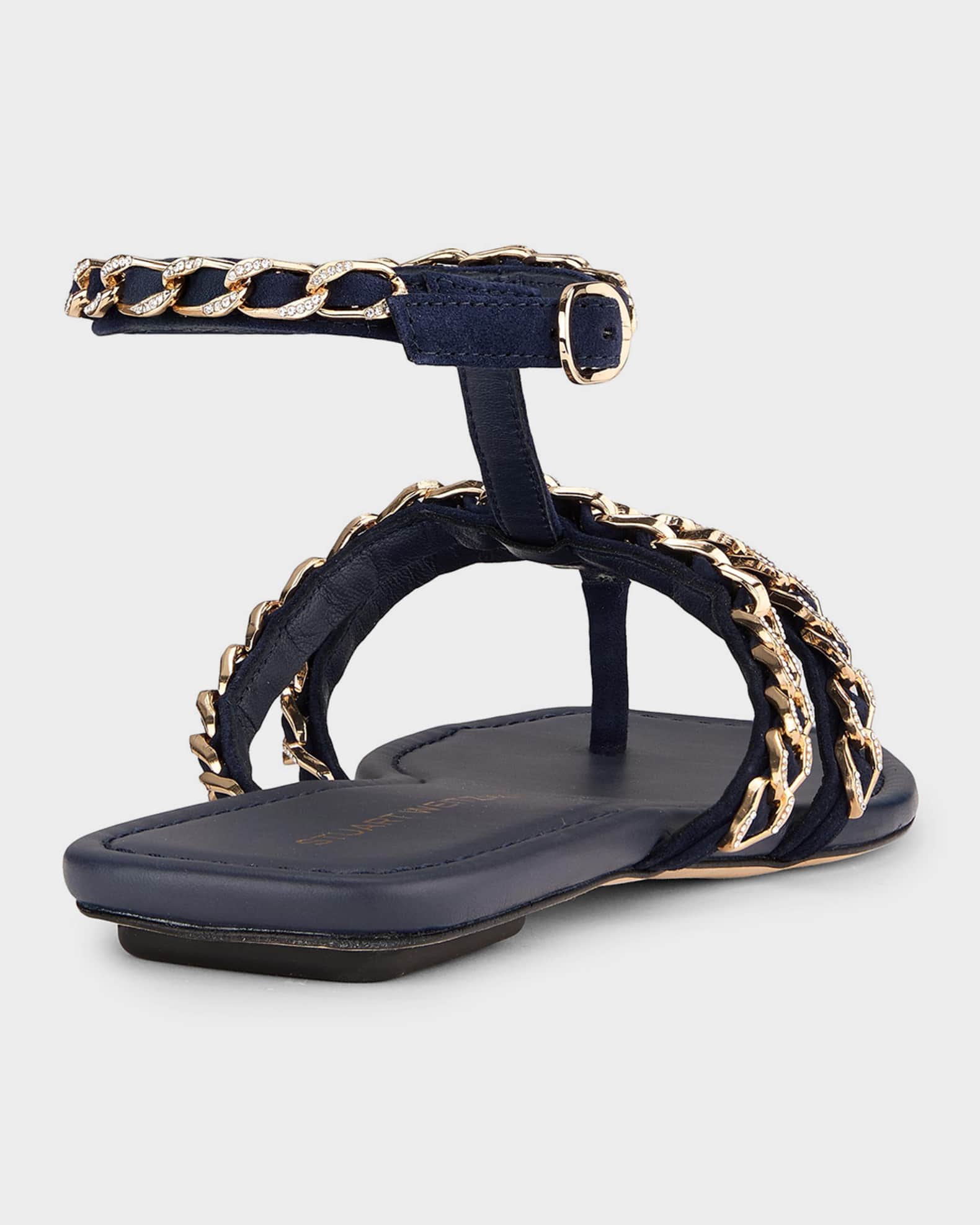 nano univers Authentic Suede Cross Strap Sandals