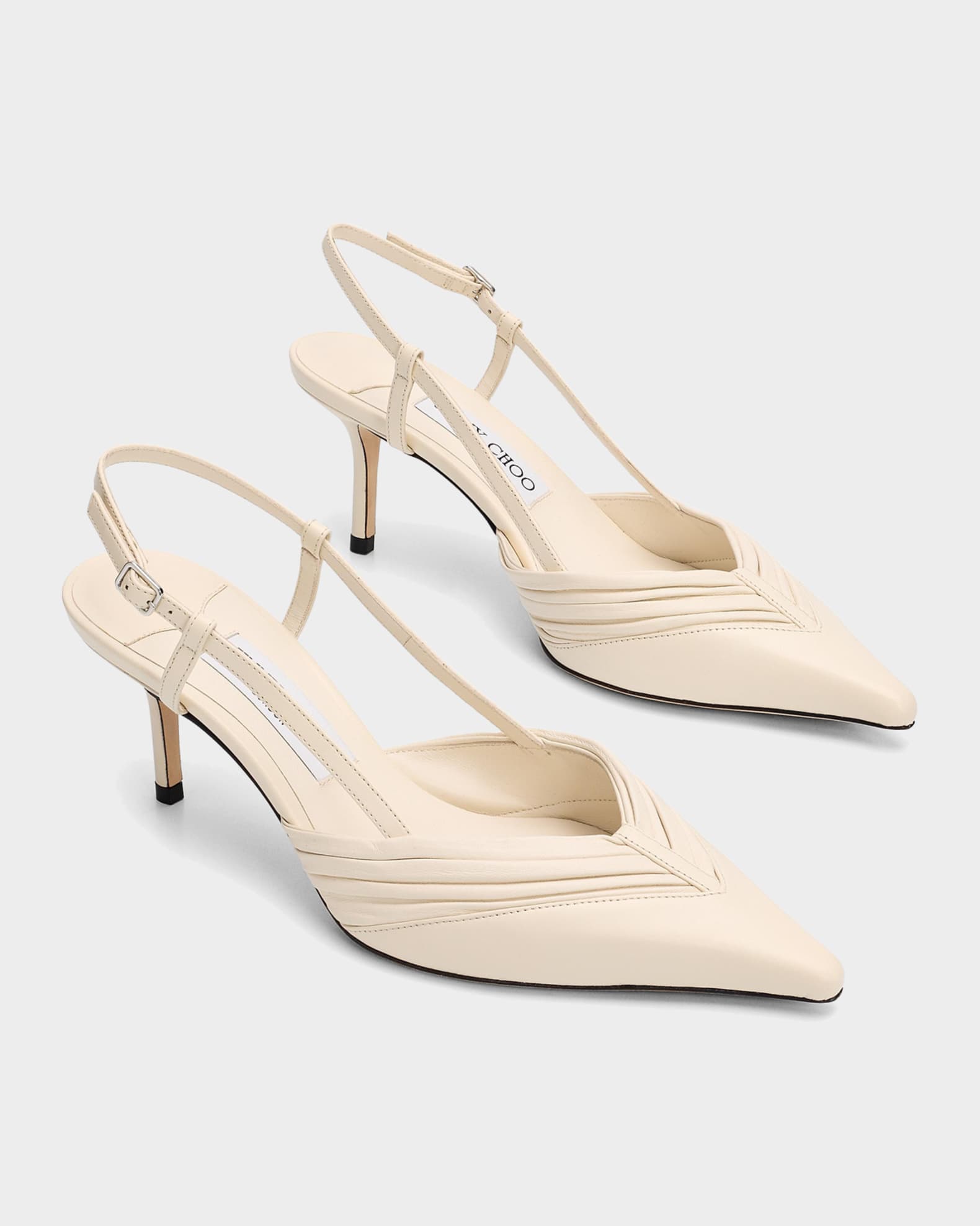 Jimmy Choo Afia 65 Leather Slingback Pumps | Neiman Marcus