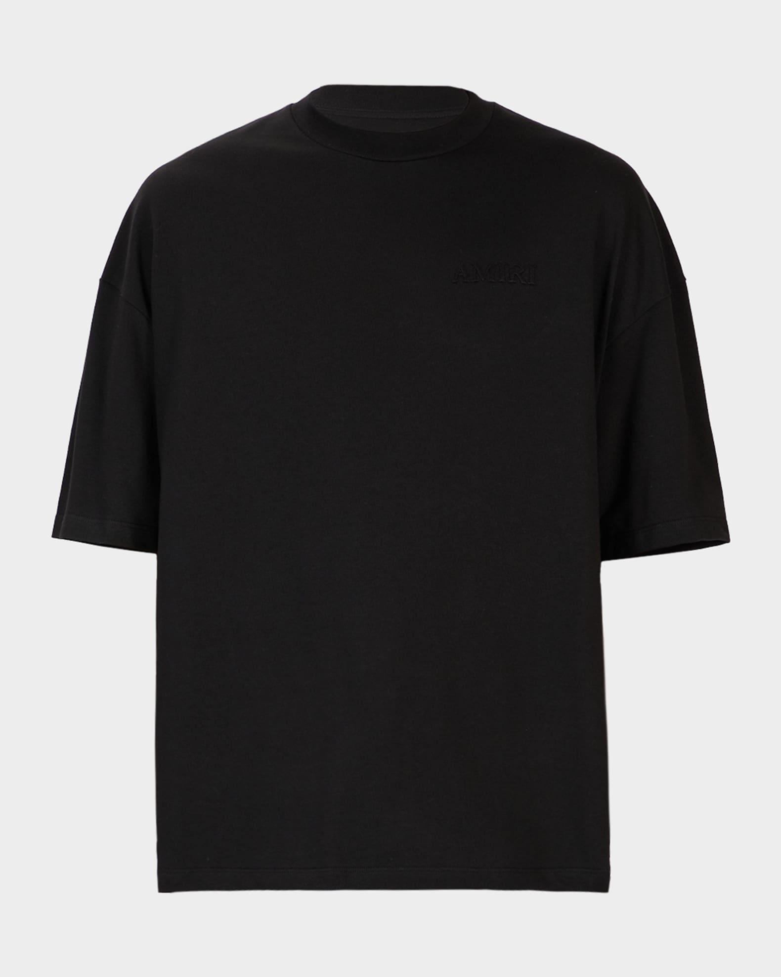 Amiri Men's Back-Logo Oversized Crewneck T-Shirt | Neiman Marcus