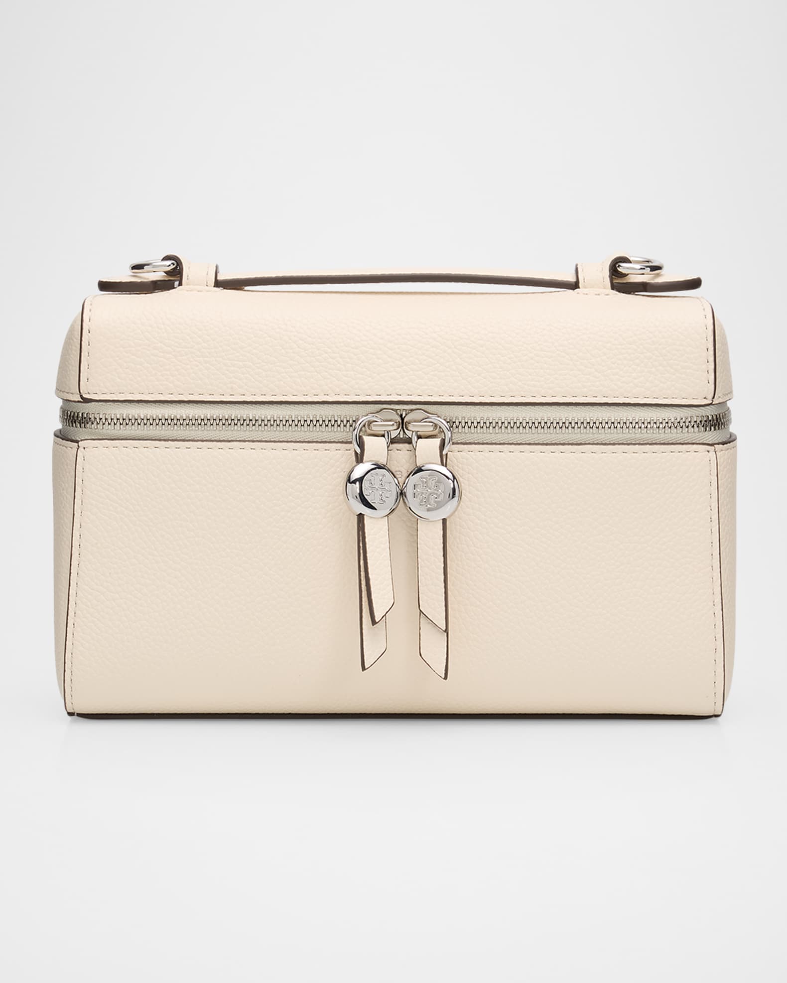 Tory Burch Romy Slim Leather Top-Handle Bag | Neiman Marcus