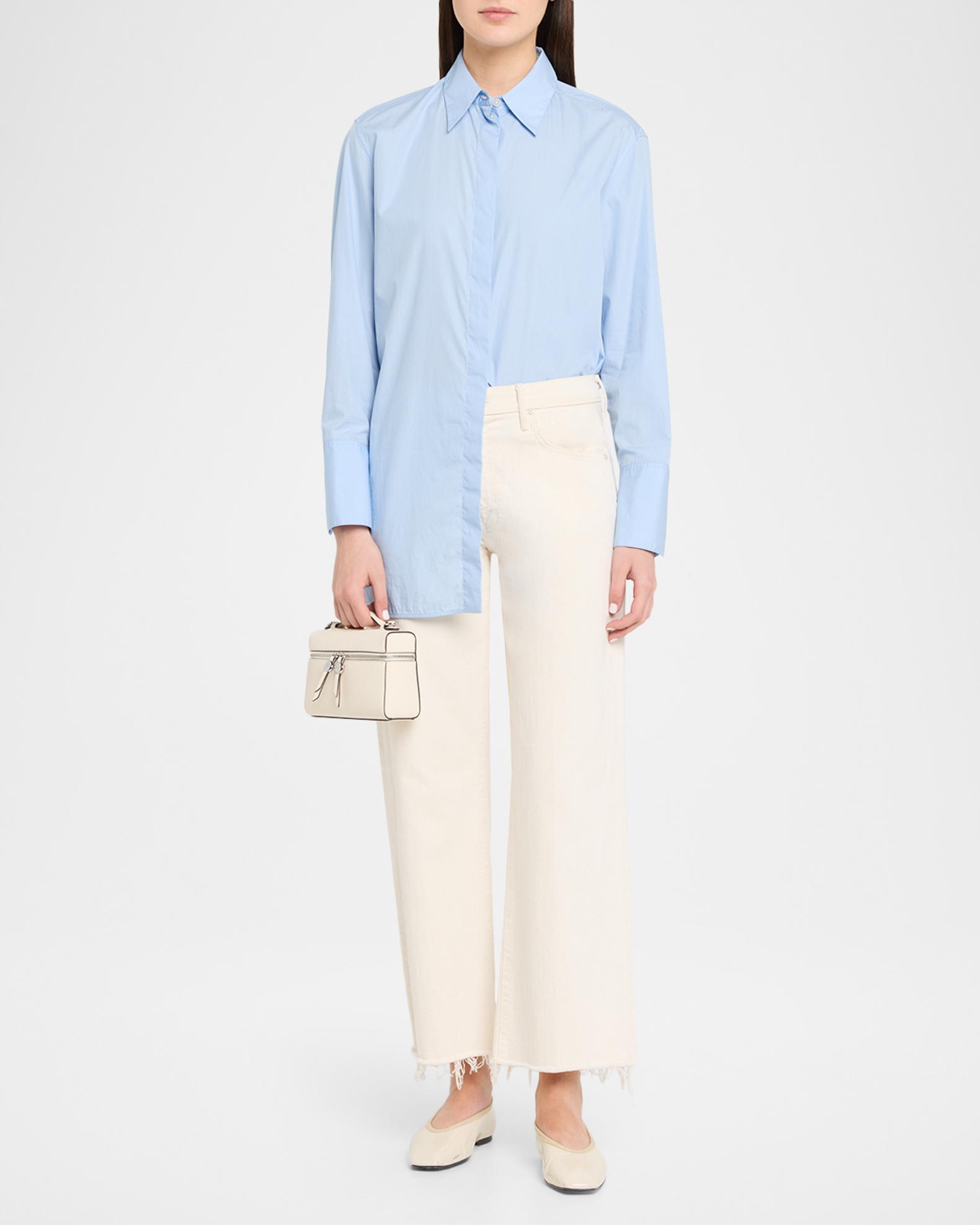 Tory Burch Romy Slim Leather Top-Handle Bag | Neiman Marcus