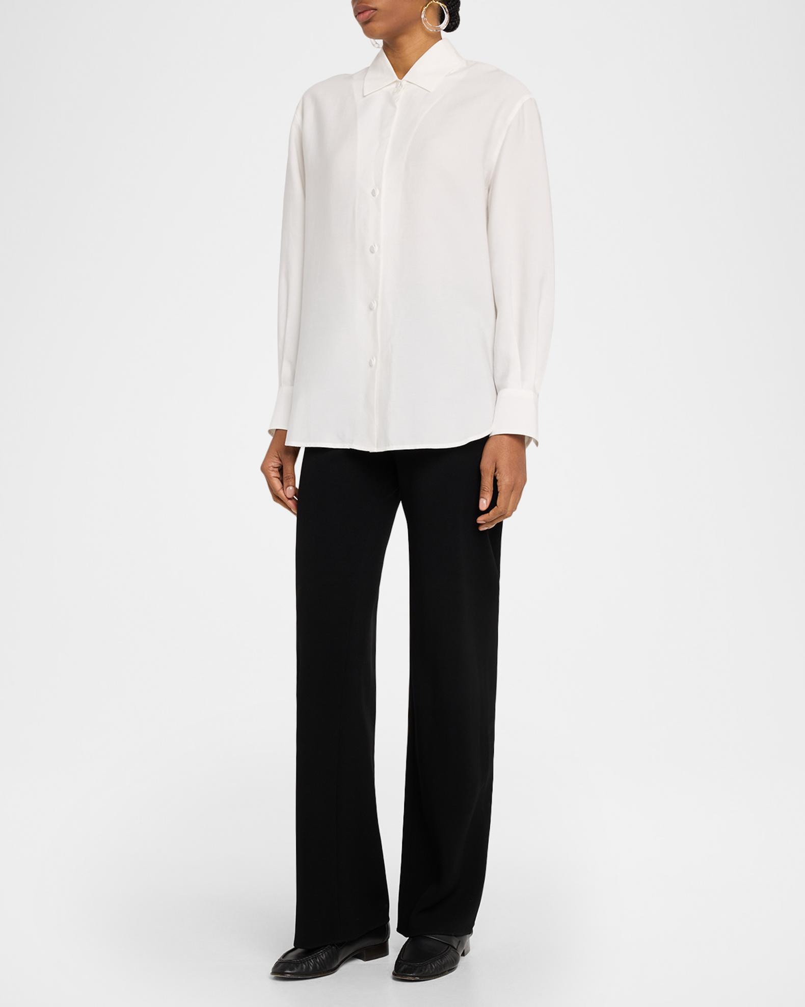Vince Refined Twill Covered Button Shirt | Neiman Marcus