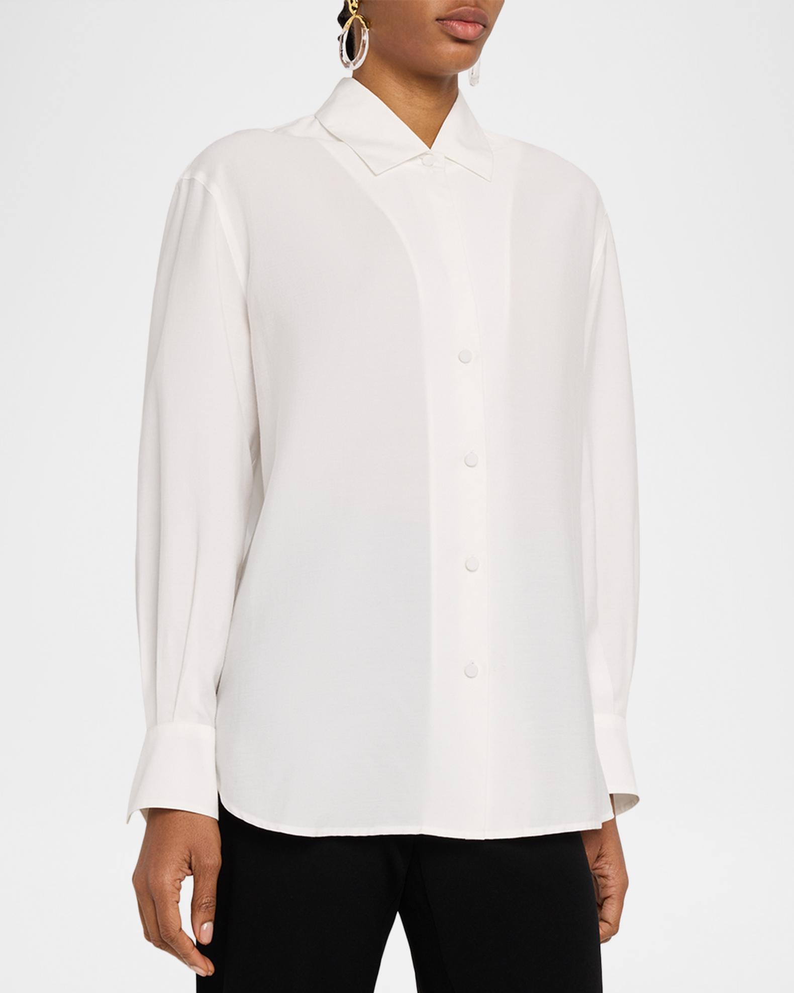 Vince Refined Twill Covered Button Shirt | Neiman Marcus