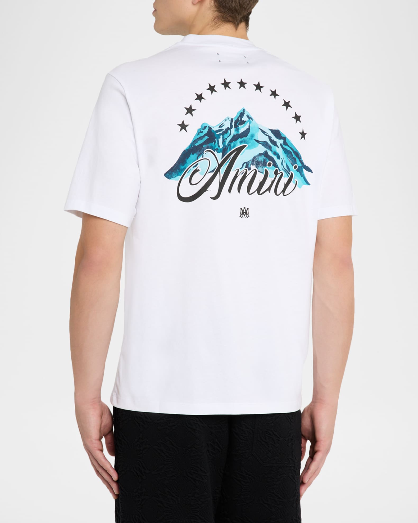 Amiri Men's Mountain Logo Script Cotton T-Shirt | Neiman Marcus