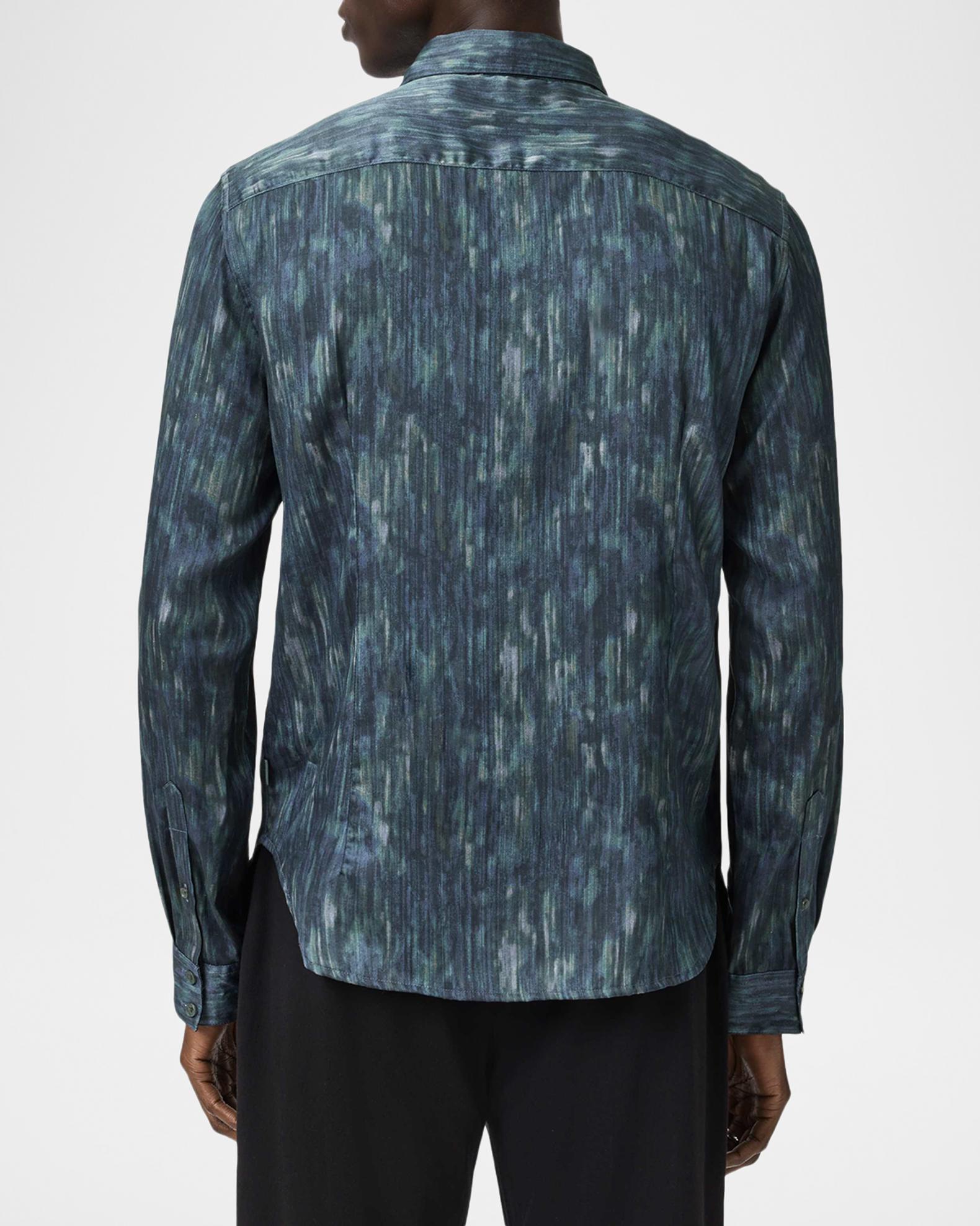 john varvatos slim fit dress shirt John Varvatos Men's Ross Button-Up Shirt - Gray