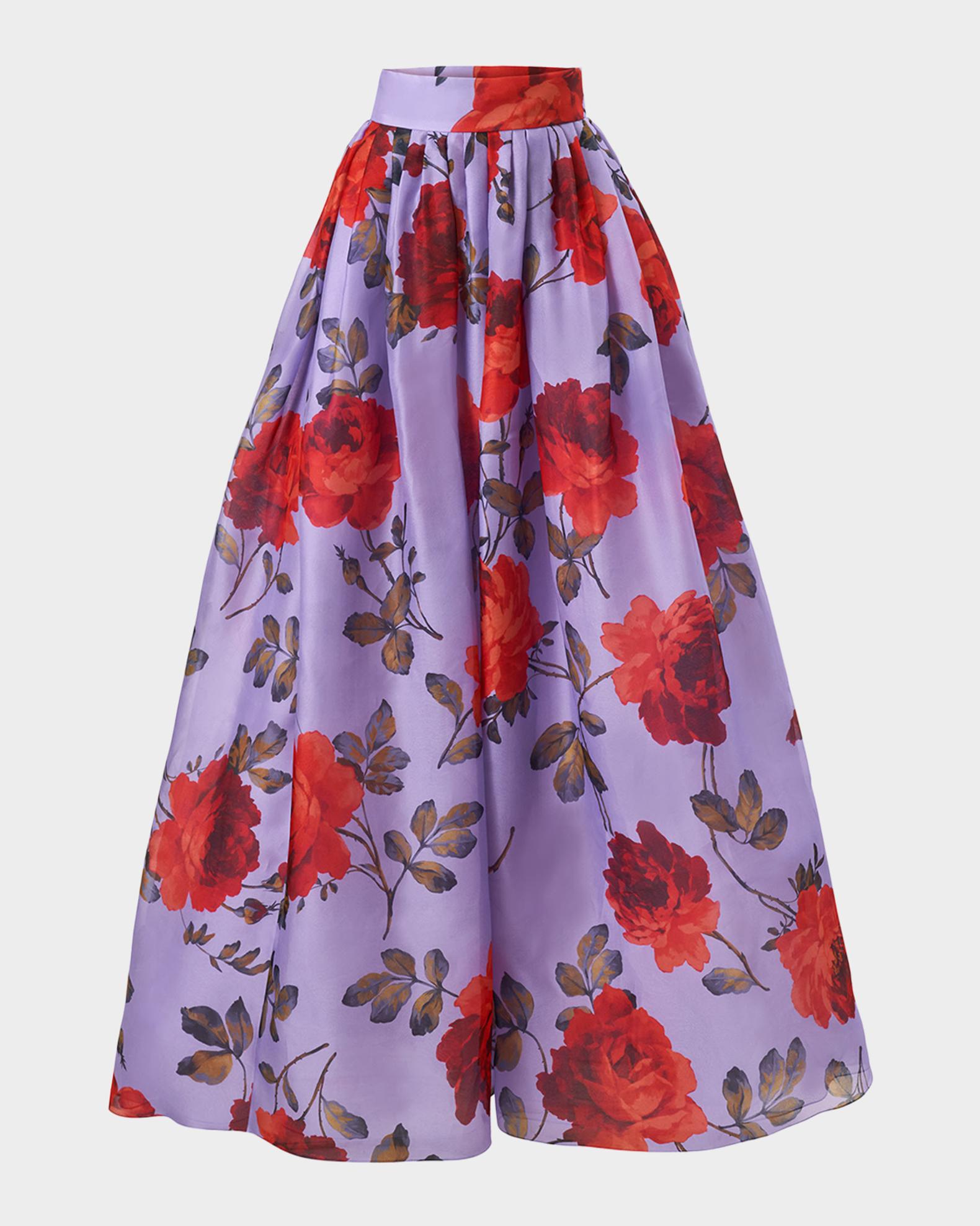 carolina herreraのポンチョ&スカート Carolina Herrera Rose Silk Organza Ball Skirt | Neiman Marcus