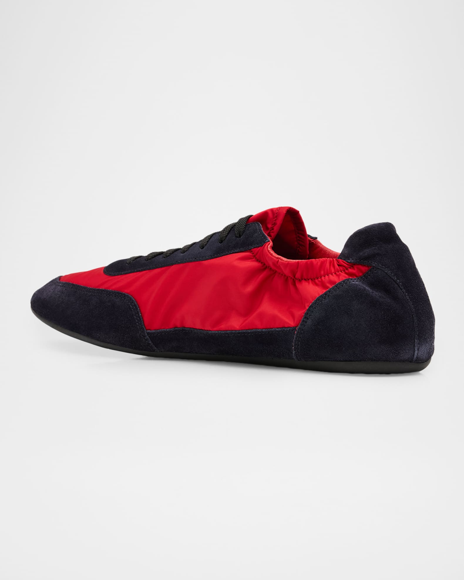 Prada Men's Collapse Re-Nylon and Suede Slip-On Sneakers | Neiman