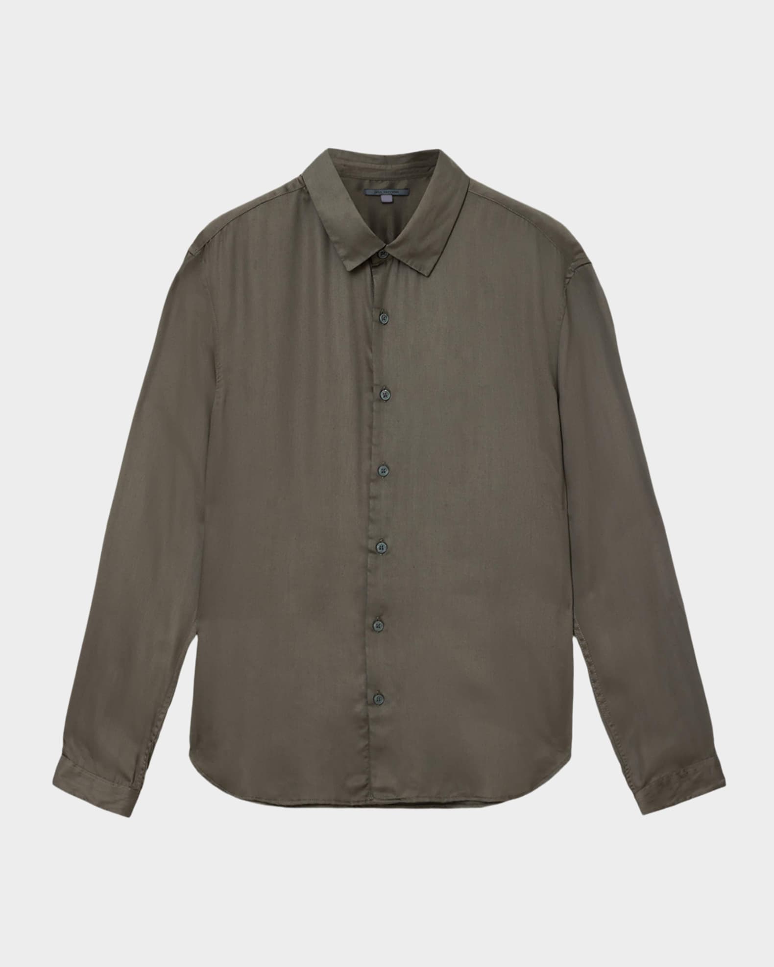 John Varvatos Men's Ross Button-Up Shirt - Gray - Casual Shirts