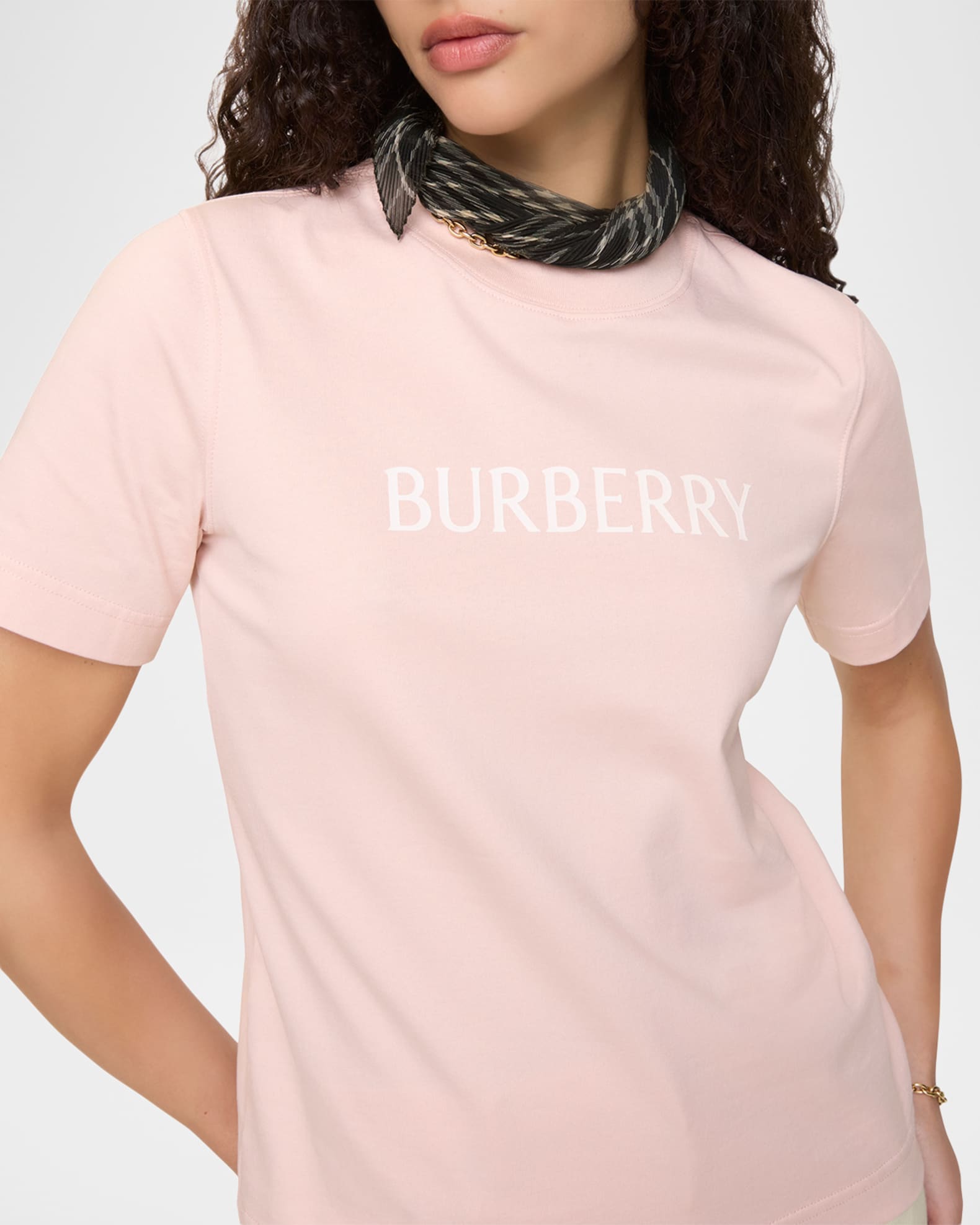 Burberry Frankie Logo-Print Short-Sleeve T-Shirt | Neiman Marcus