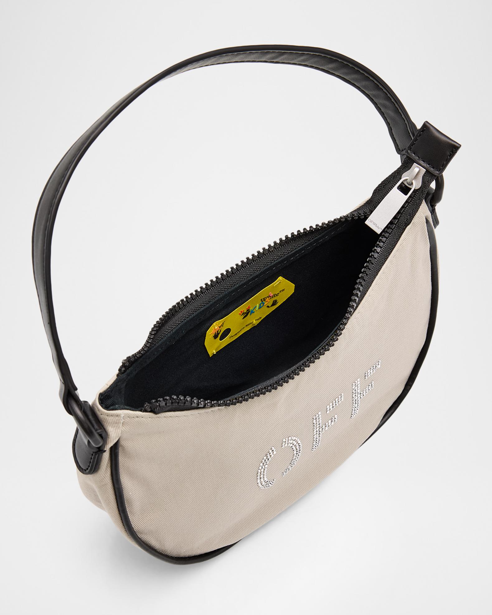 Off-White Girl's Rhinestone Logo Hobo Bag | Neiman Marcus