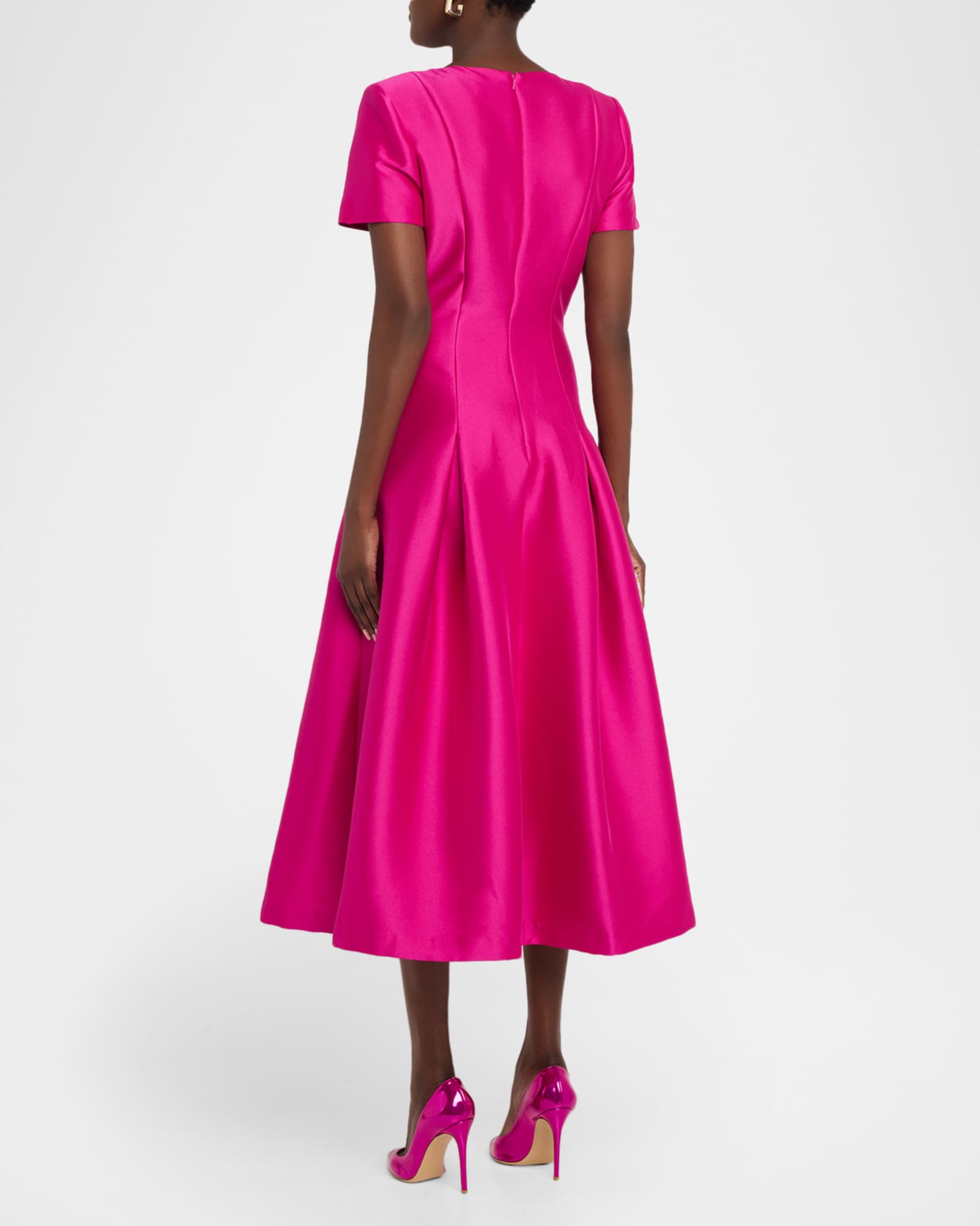 blue poplin midi dress Santa Fe Poplin Midi Dress