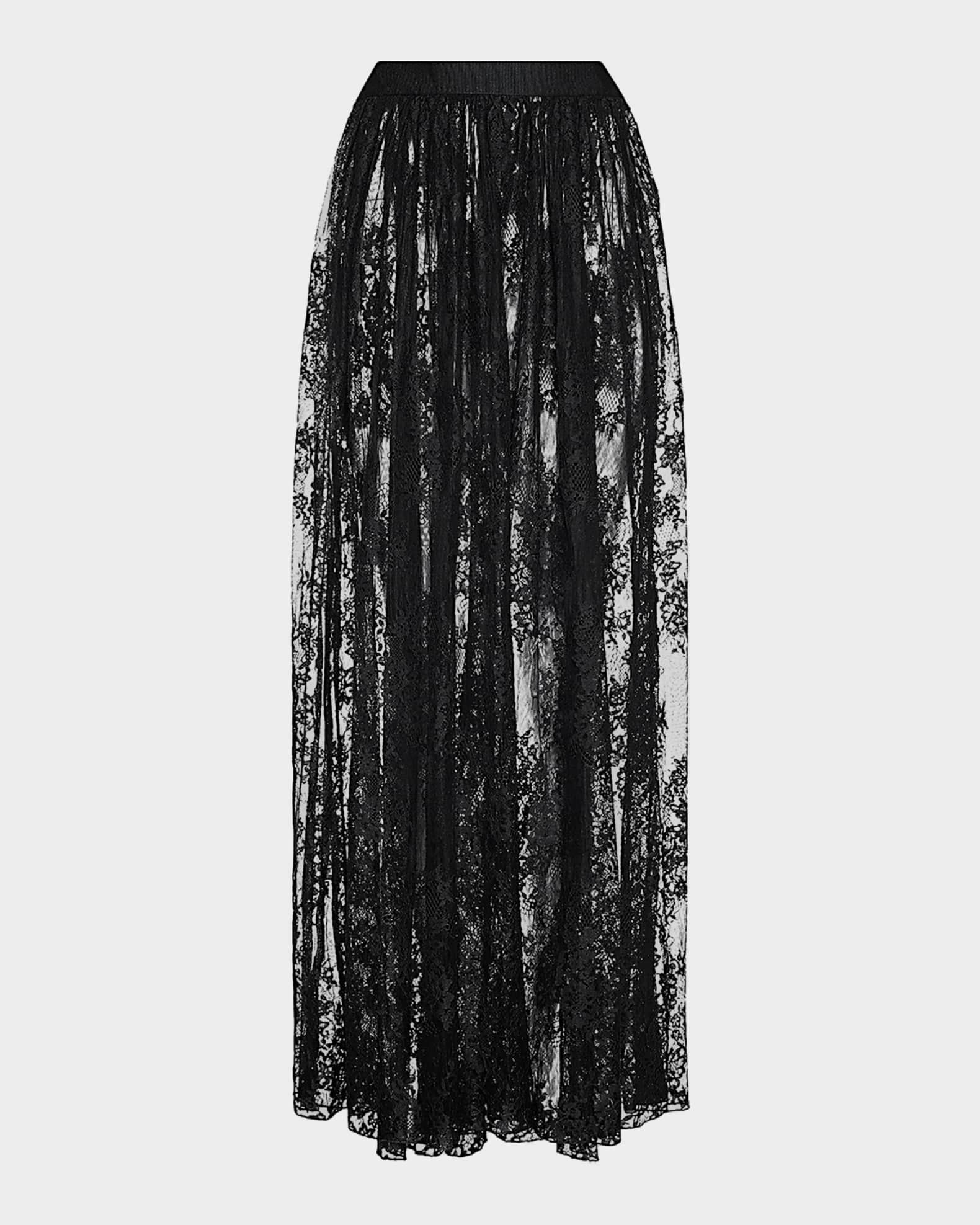 L'Agence Alona Lace Maxi Skirt | Neiman Marcus