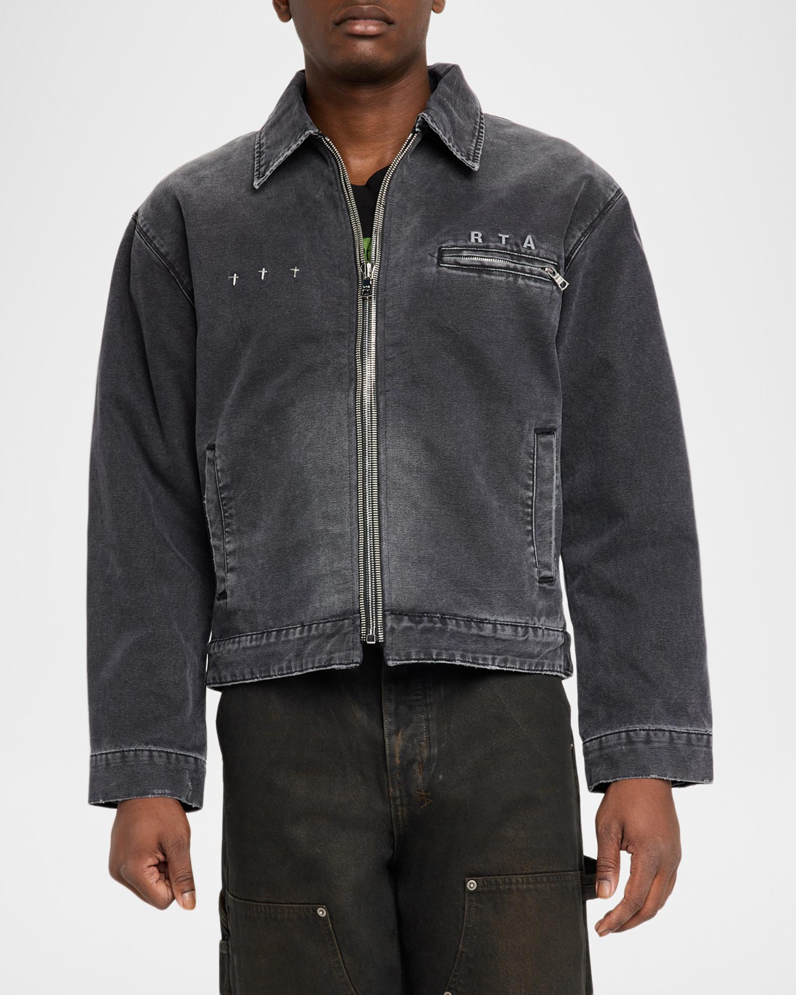 RTA Men's Easton Denim Jacket | Neiman Marcus