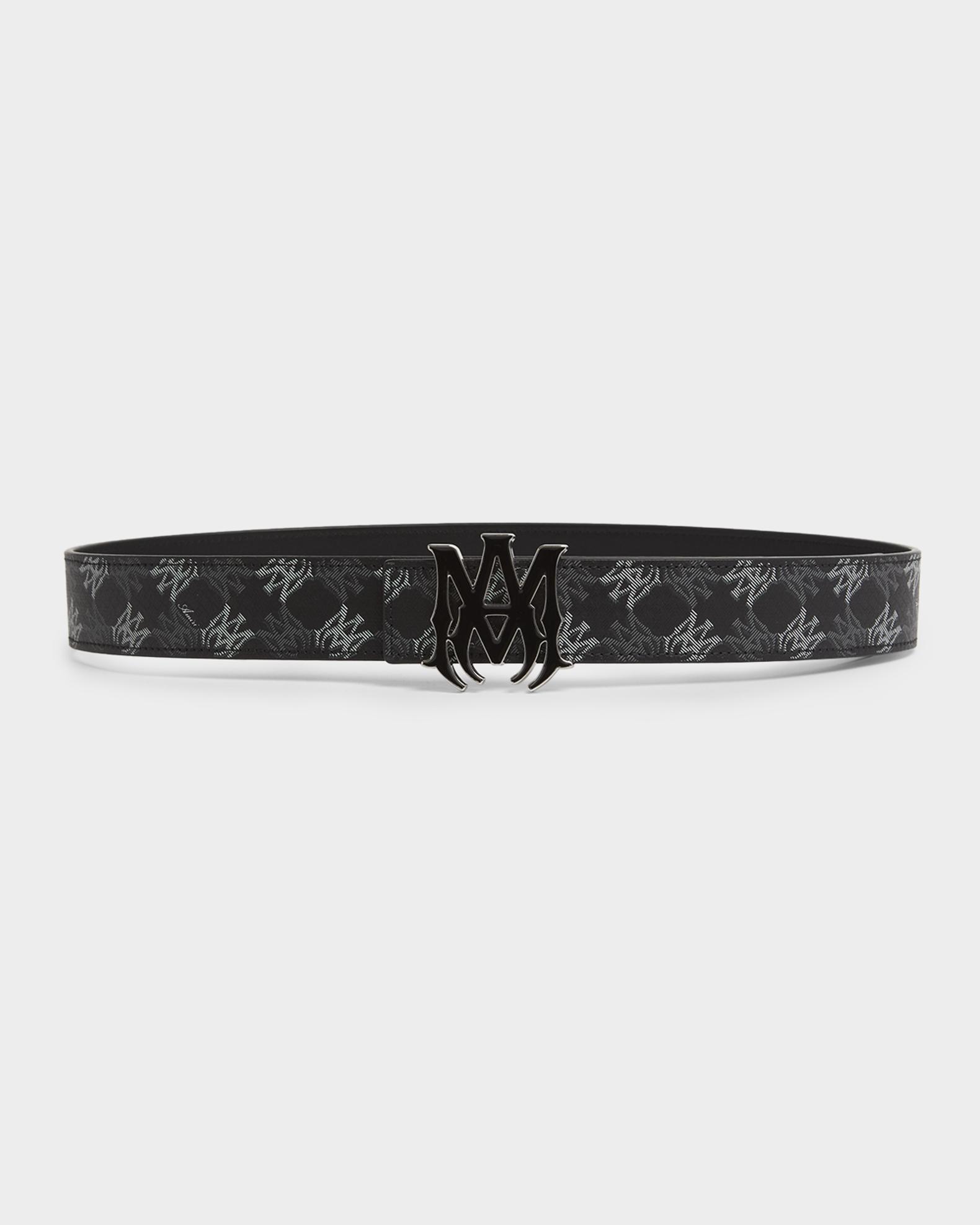 27日まで限定価格AMIRI ロゴバックルMA CORE LOGO belt Amiri Men's MA Icon Buckle Leather Belt | Neiman Marcus