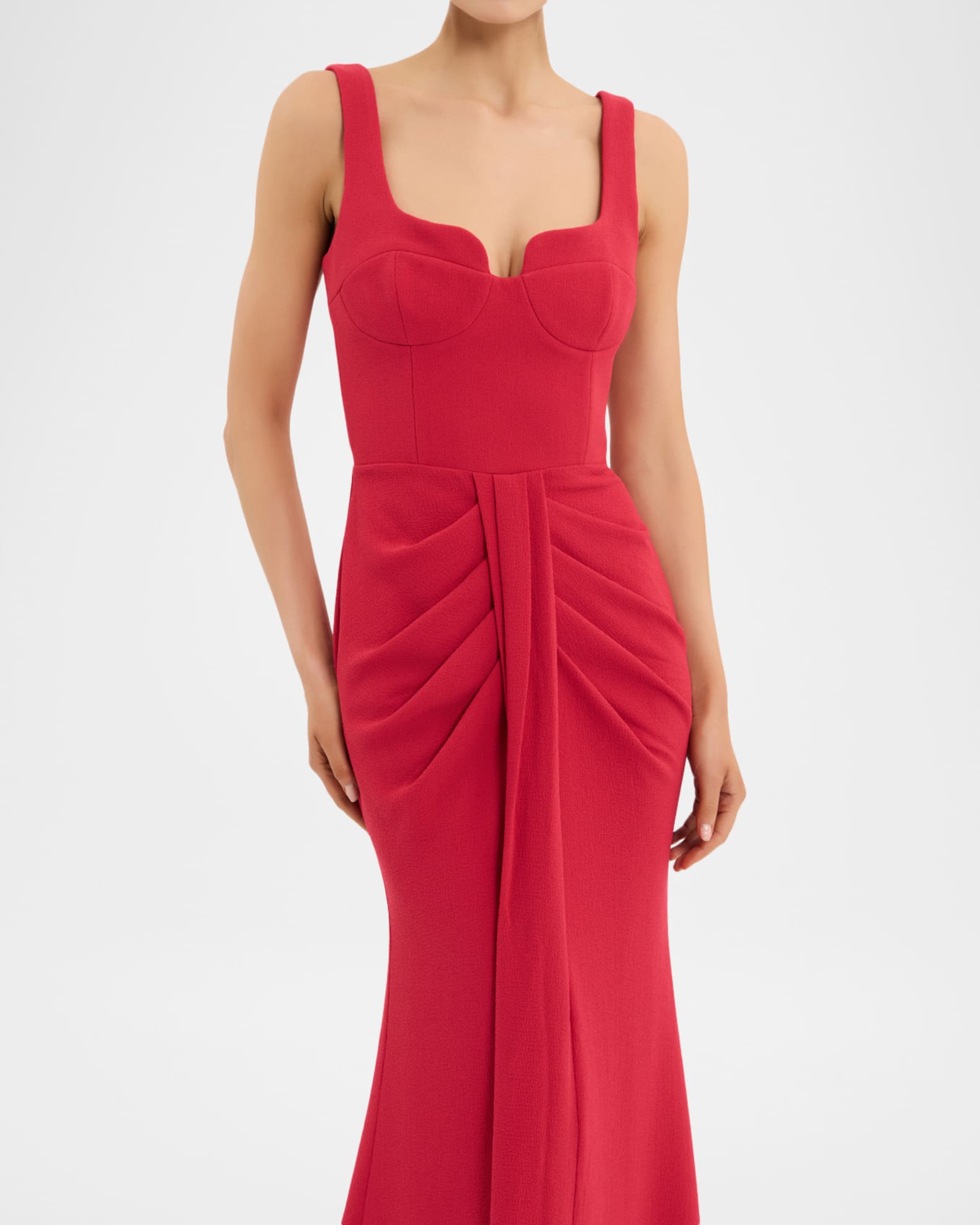 green emerald velvet dress Sleeveless Fit-And-Flare Dress