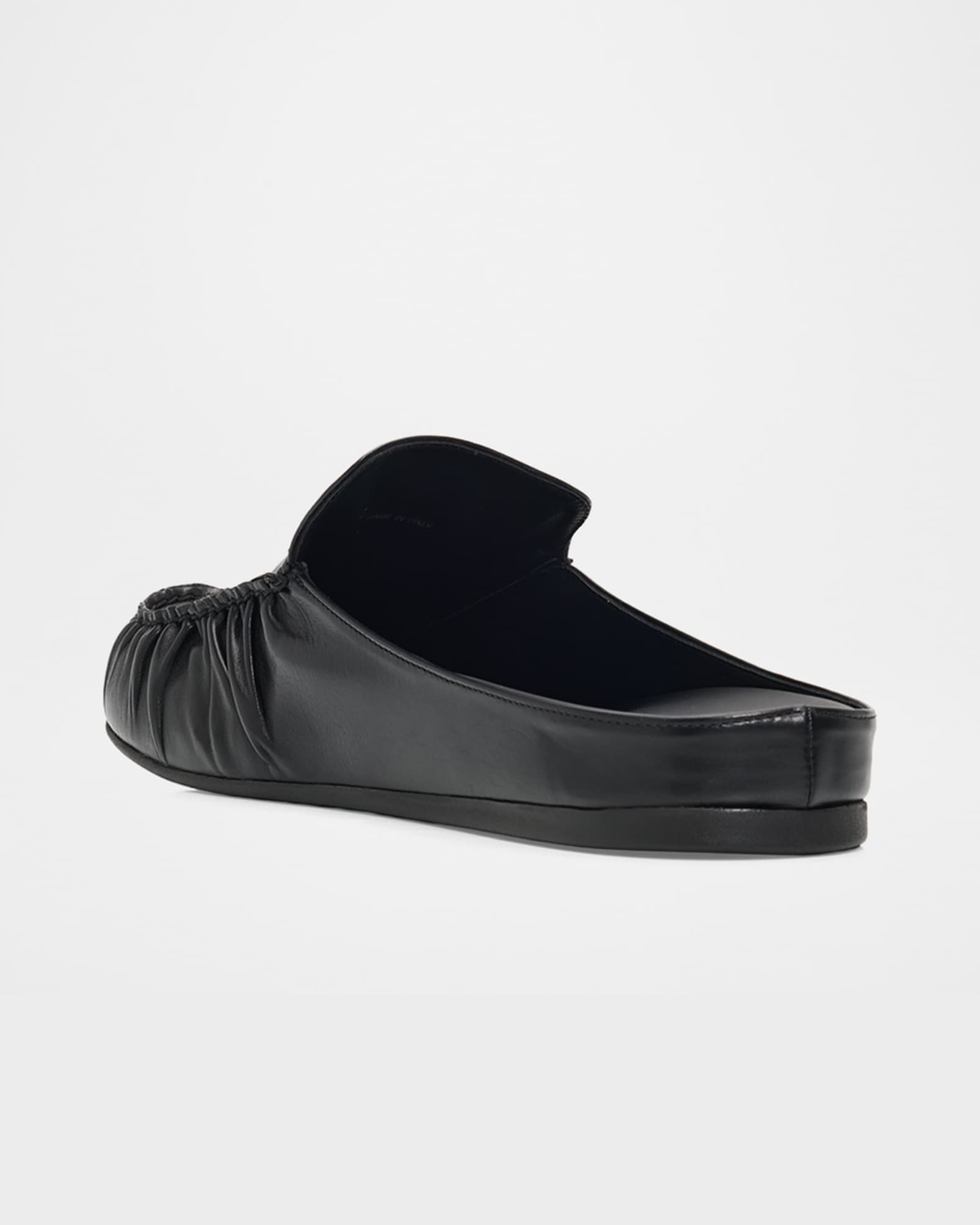 Prada Men's Leather Moc-Toe Mules | Neiman Marcus