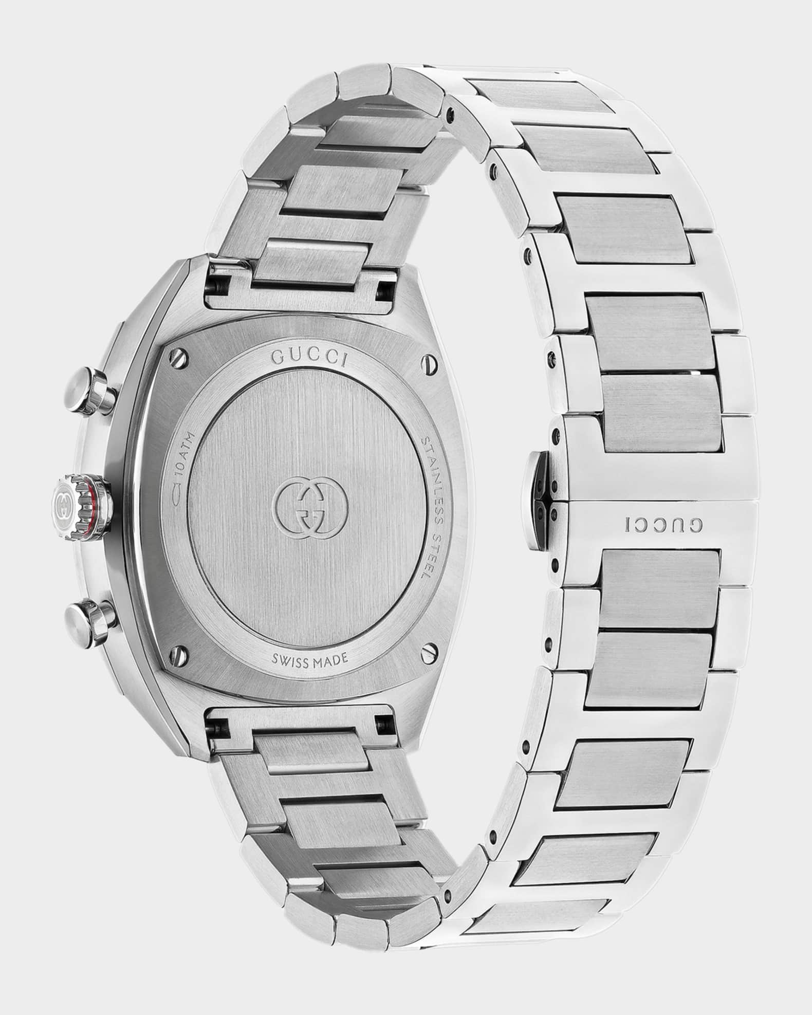 Gucci　時計 Gucci Men's Interlocking G 41mm Stainless Steel Chronograph