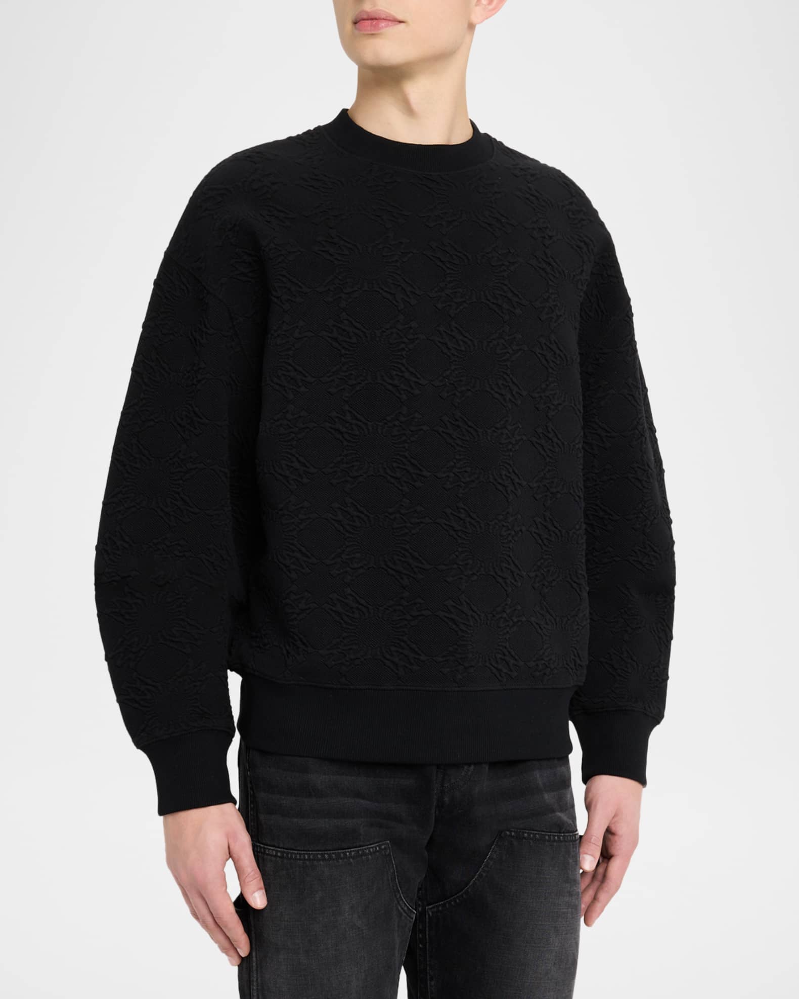 Amiri Men's MA Quad Jacquard Crewneck Sweatshirt | Neiman Marcus