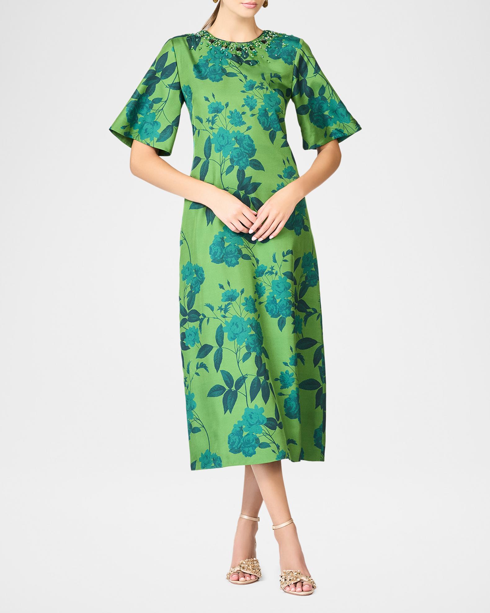 sachin & babi minnie off-the-shoulder floral a-line midi dress Sachin & Babi Minnie Floral Midi Dress - Glacial Blue Blossoms