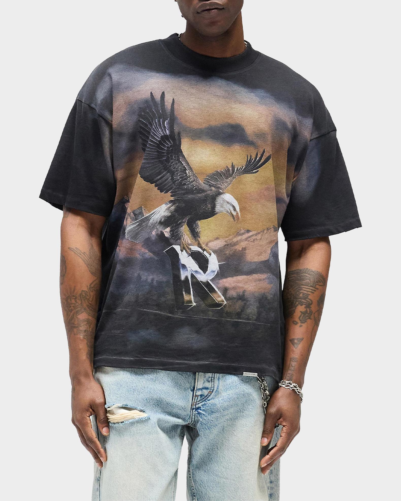 REPRESENT Men's Chrome Flight Oversized Heavyweight Jersey T-Shirt ...