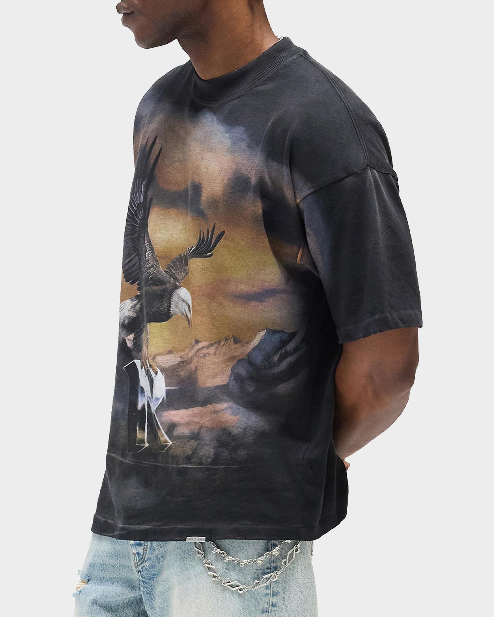 REPRESENT Men's Chrome Flight Oversized Heavyweight Jersey T-Shirt ...