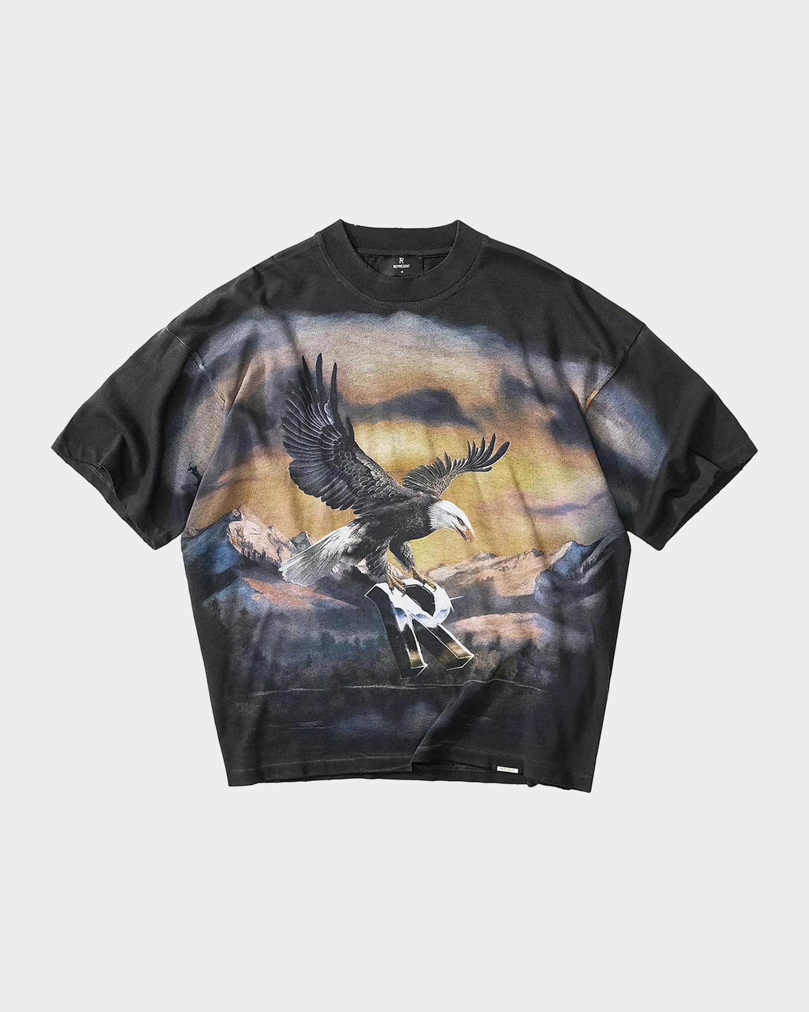 REPRESENT Men's Chrome Flight Oversized Heavyweight Jersey T-Shirt ...