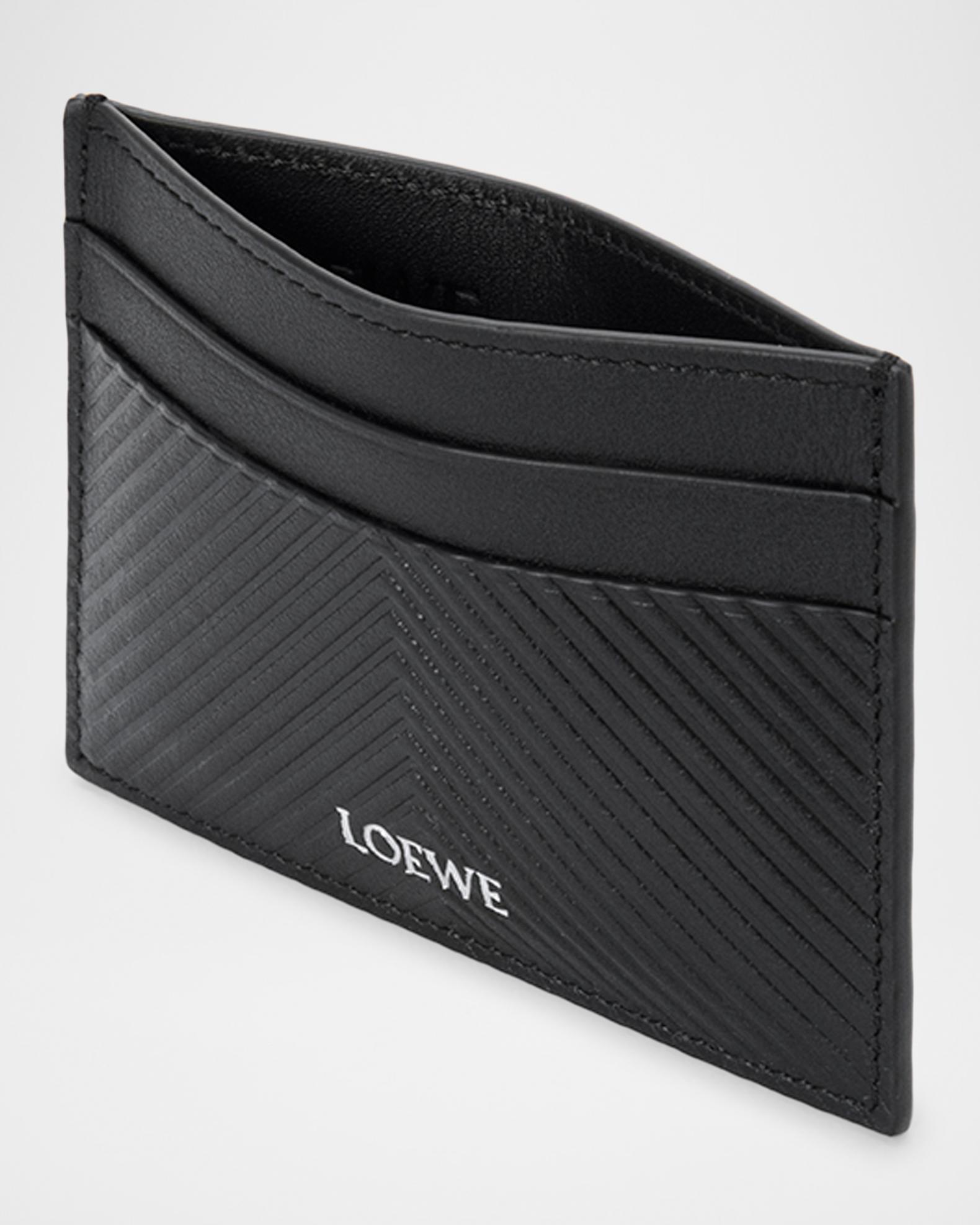 LOEWE Men's Textured Leather Card Holder | Neiman Marcus
