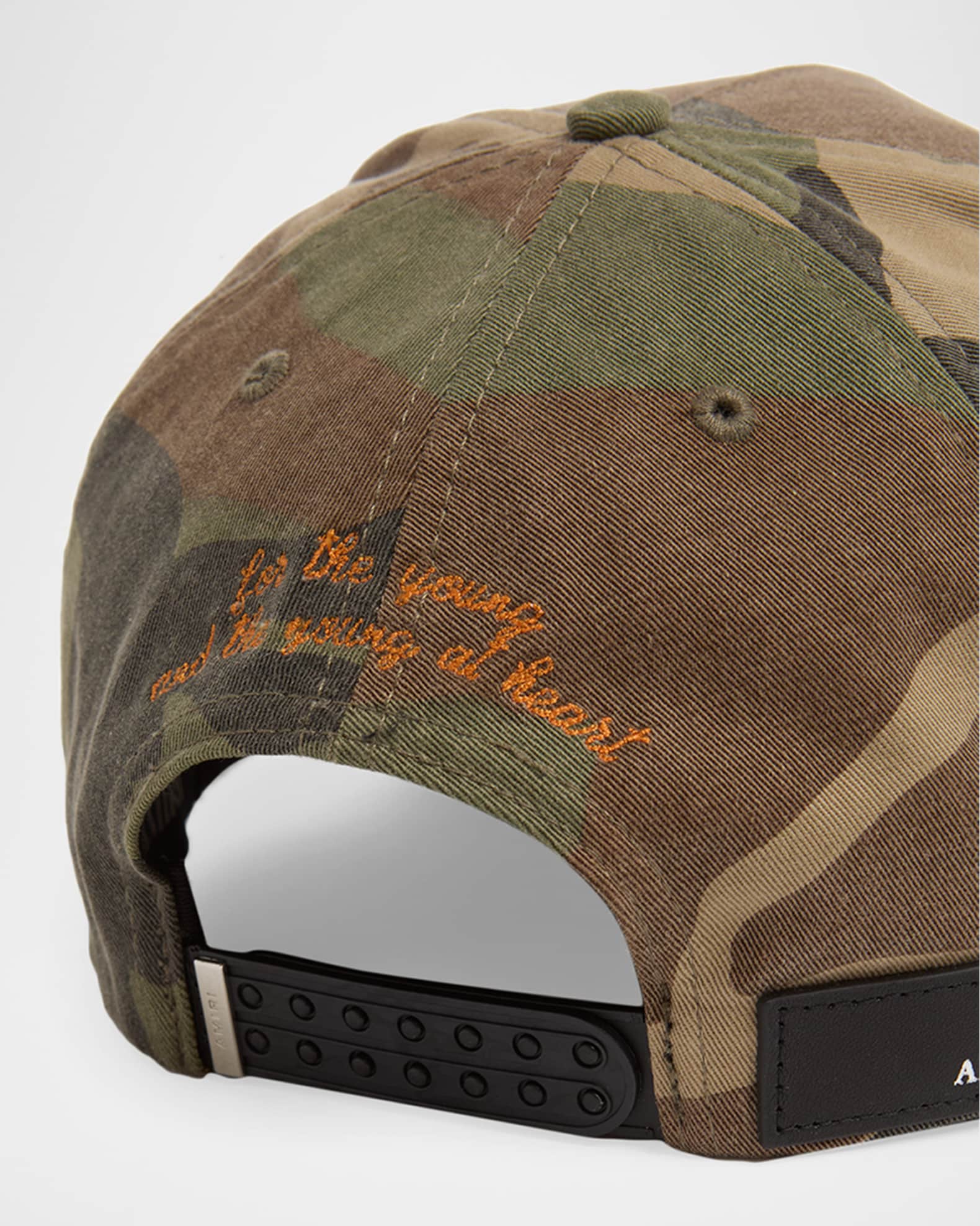 Amiri Men's MA Outline Camouflage Baseball Cap | Neiman Marcus