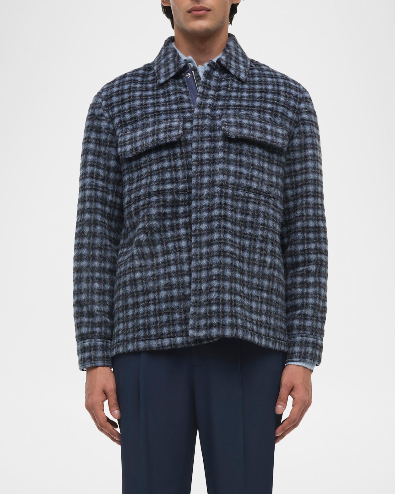 SIMKHAI Men's Caleb Plaid Shirt Jacket | Neiman Marcus