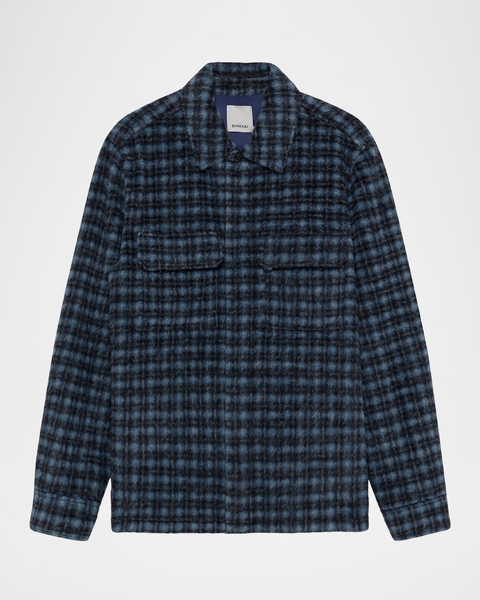 SIMKHAI Men's Caleb Plaid Shirt Jacket | Neiman Marcus