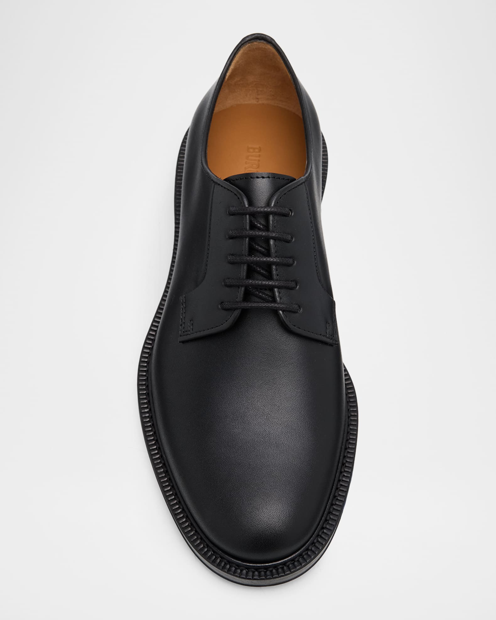 Burberry Men's Manor Leather Metal EKD-Heel Derby Shoes | Neiman Marcus
