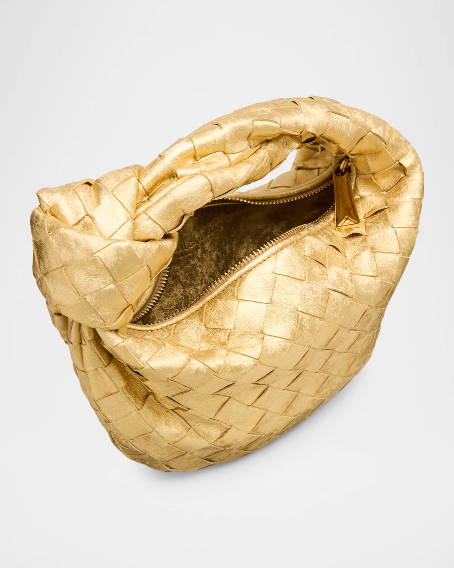 BOTTEGA VENETA ミニジョディ Bottega Veneta Jodie Mini Laminated Leather Top-Handle Bag