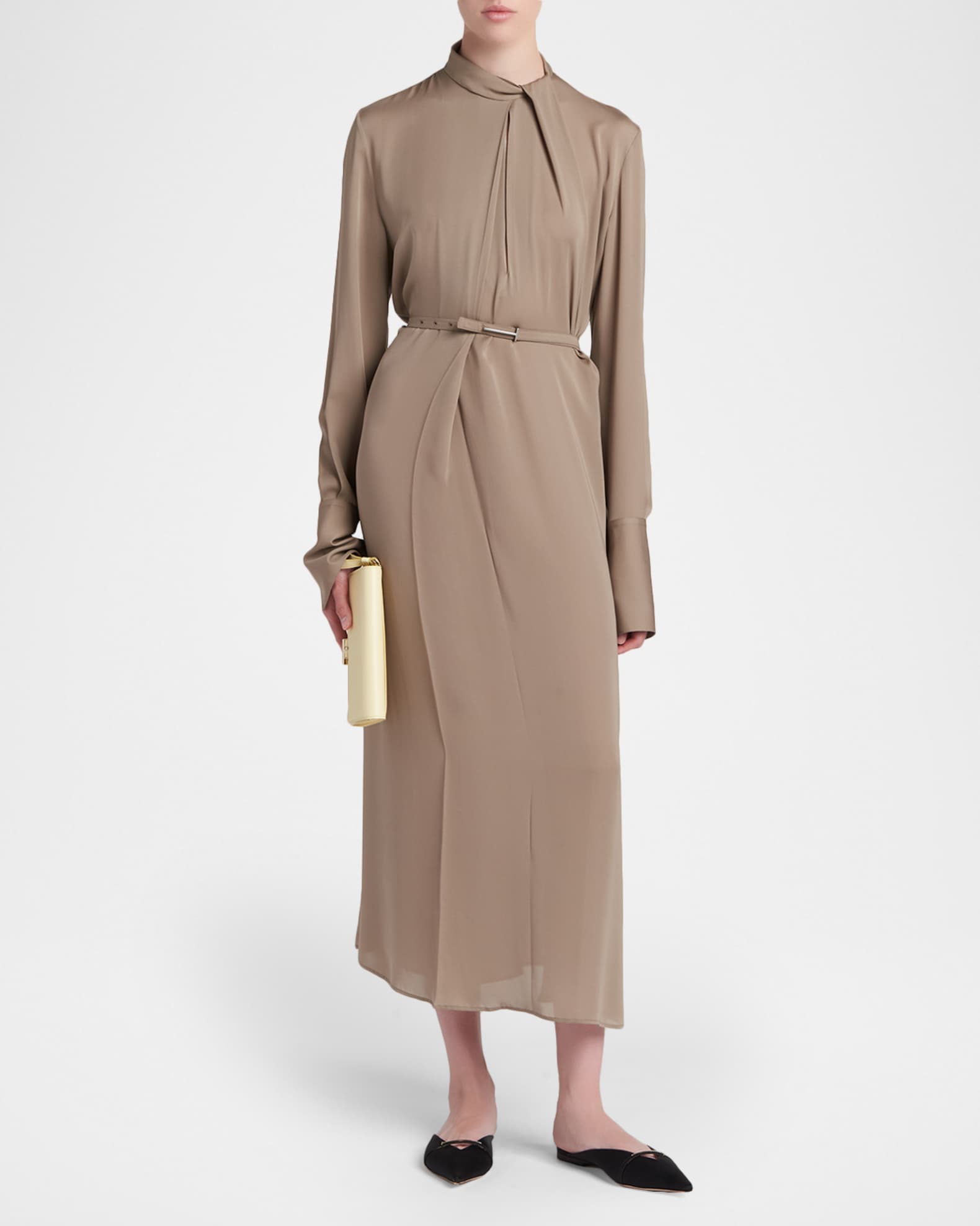 black midi length cocktail dress Lady Black Tie - Kennedy Midi Dress - Black