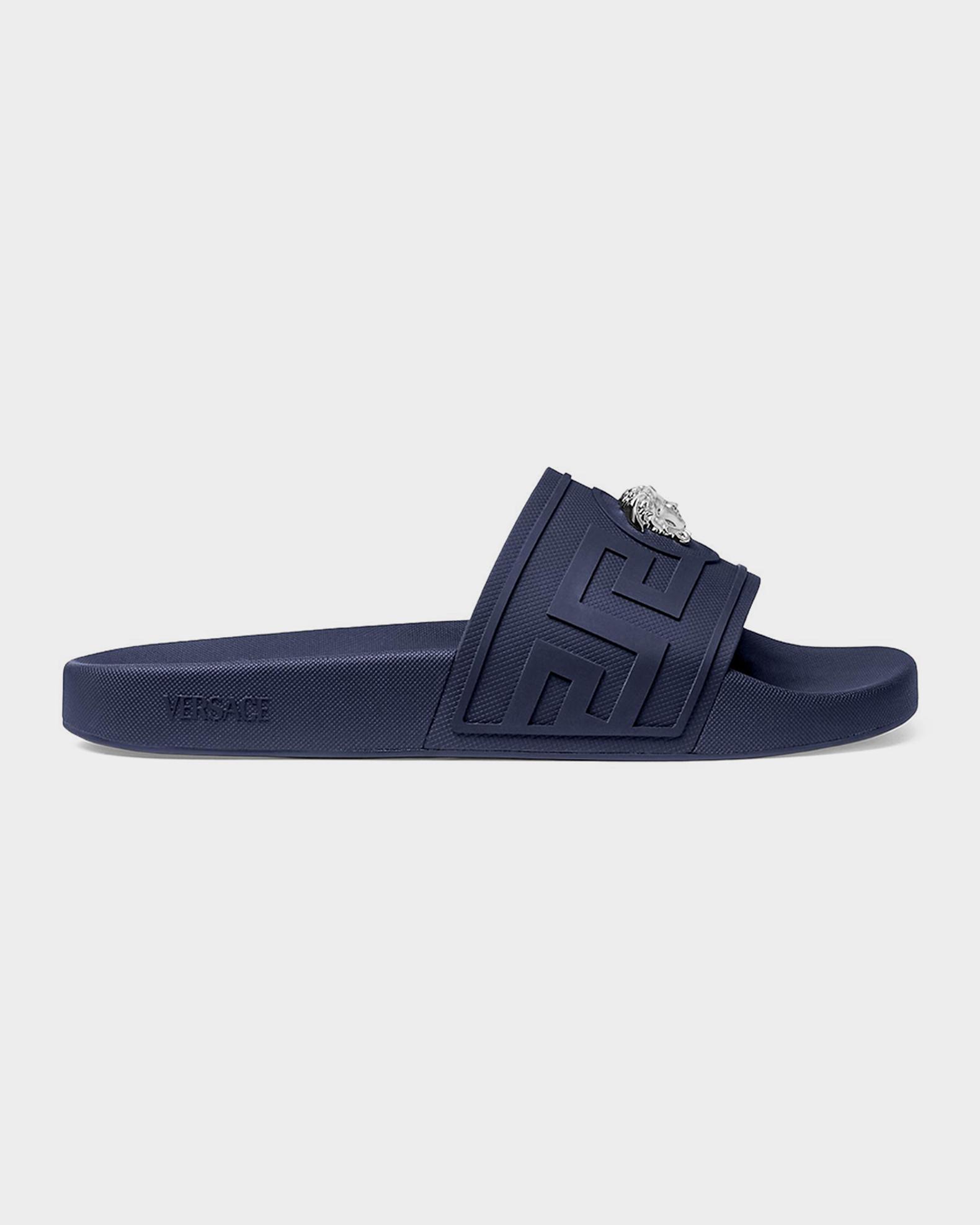 VERSACE Palazzo Mens Pool Slippers Medusa Geek Key Size 44 Versace Gomma Men main image 2