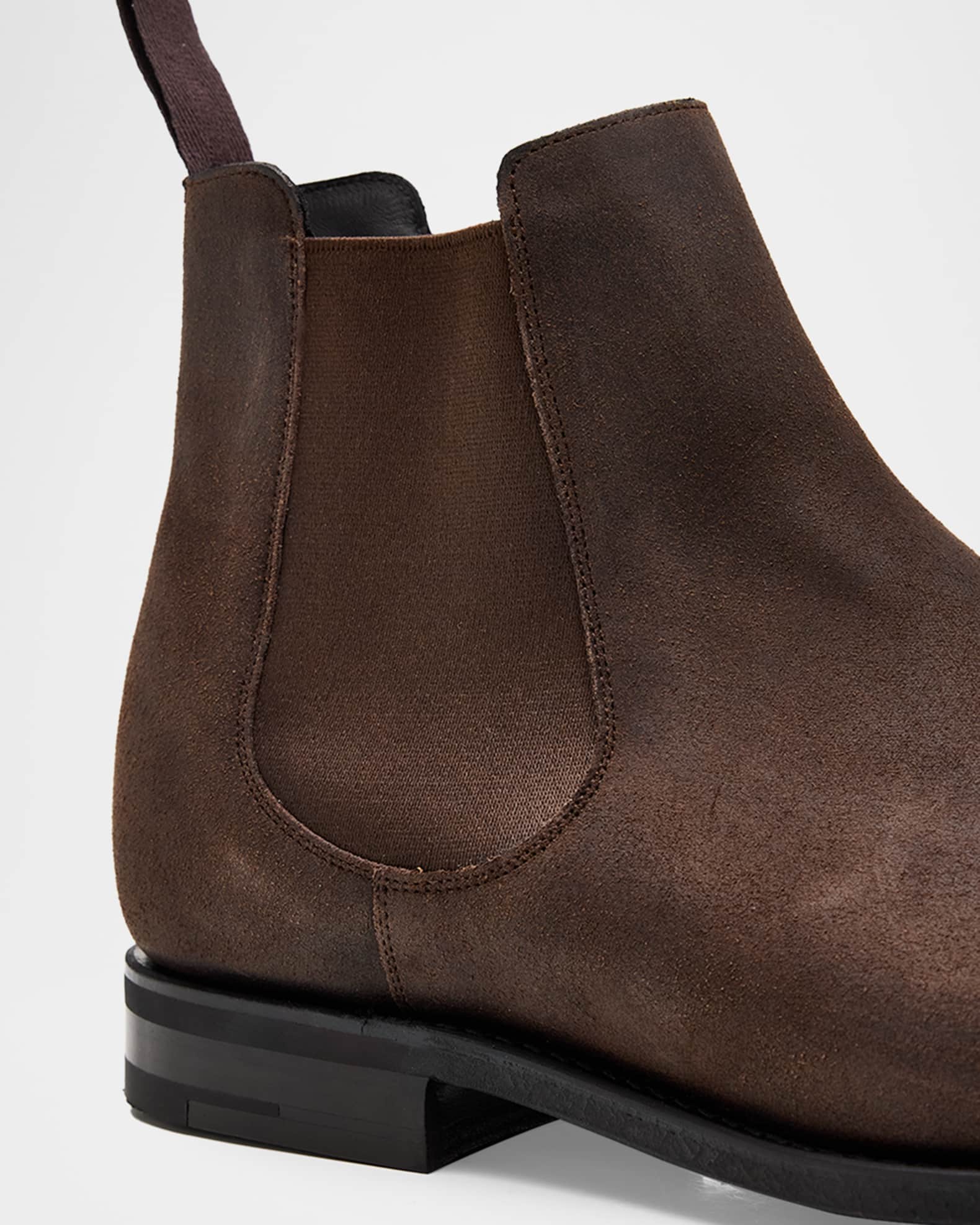 Church's Men's Amberley R 2.0 Waxed Suede Chelsea Boots | Neiman
