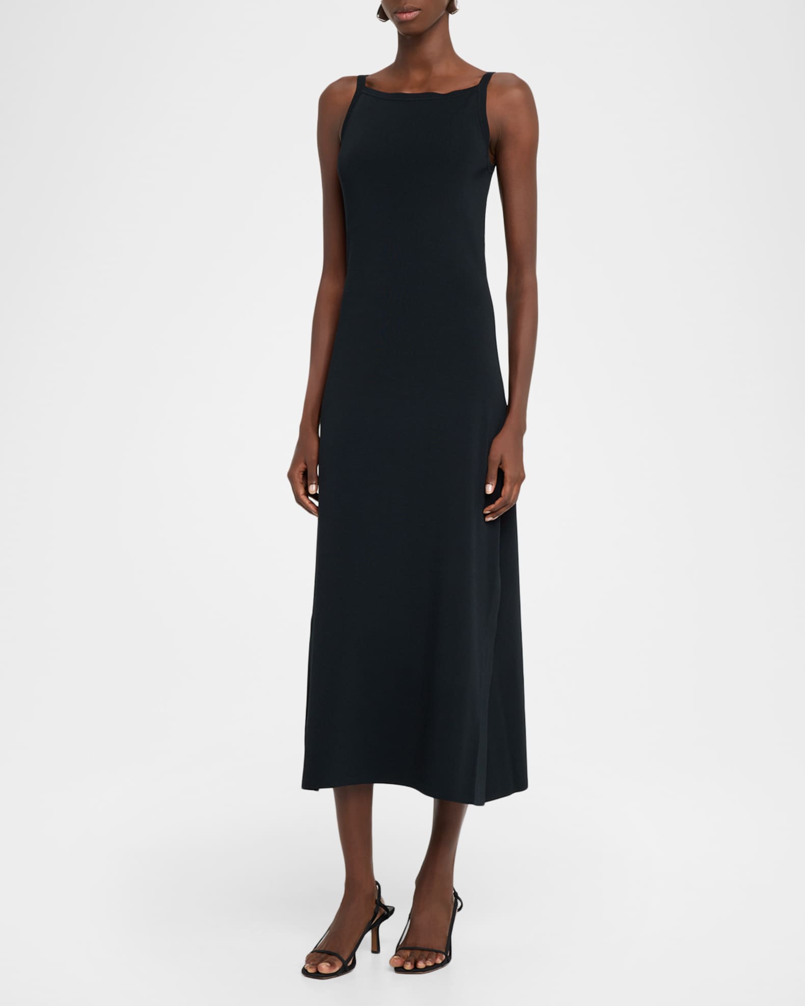 linen midi slip dress Fundamental Midi Linen Slip Dress