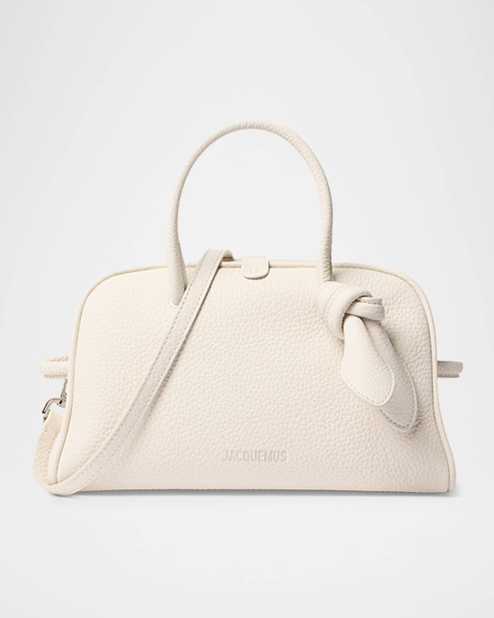 Jacquemus Le Petit Turismo Leather Bowling Bag | Neiman Marcus