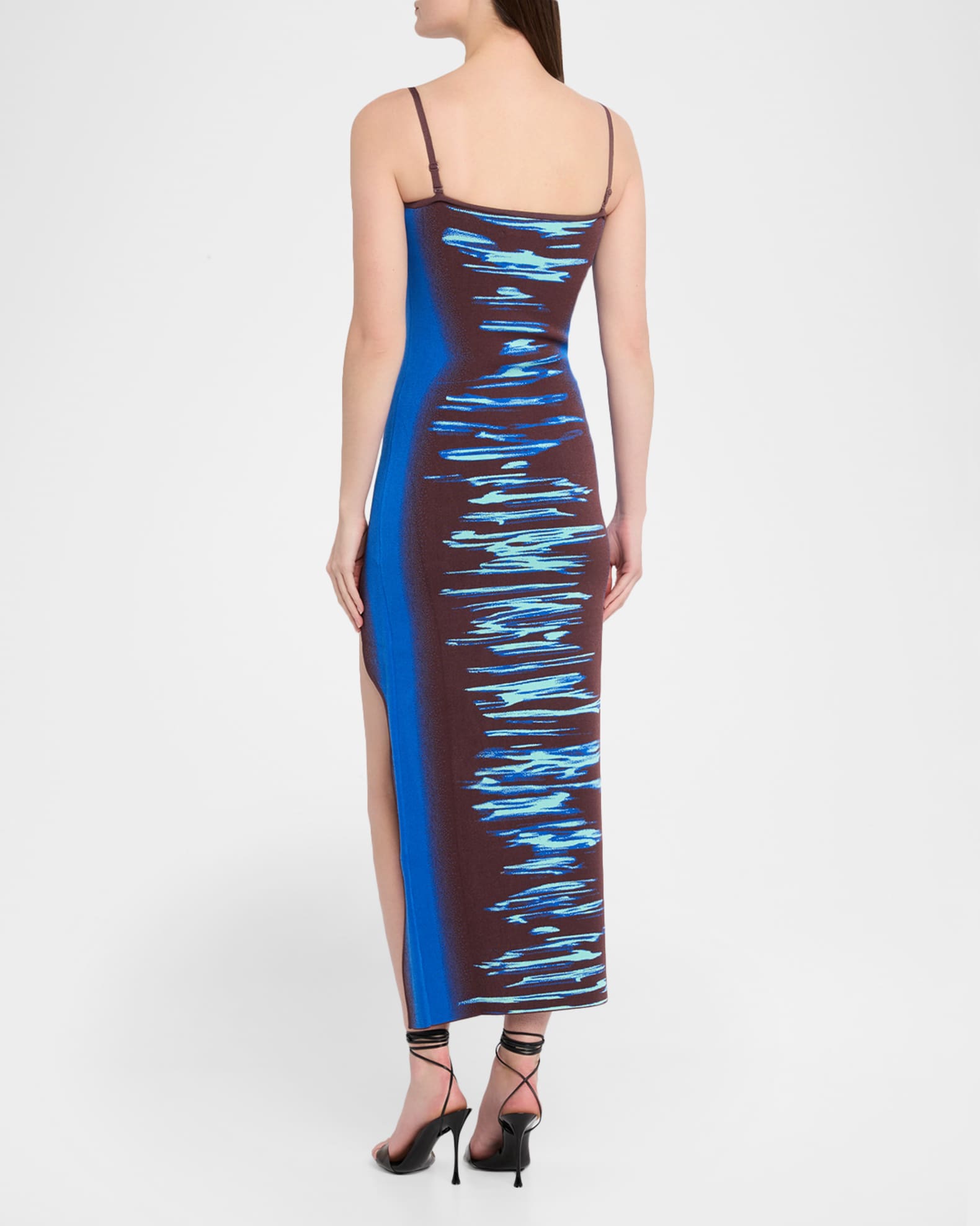 PH5 Iris Wavy Side-Slit Midi Dress | Neiman Marcus