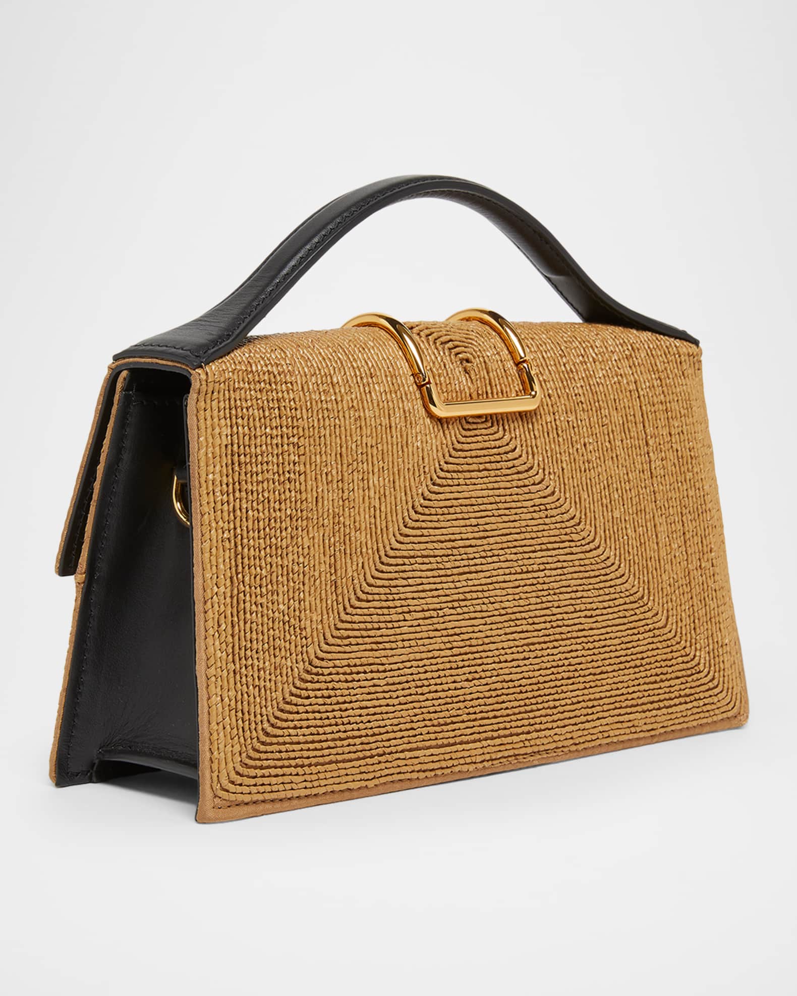 Jacquemus Le Grand Bambino Woven Top-Handle Bag | Neiman Marcus
