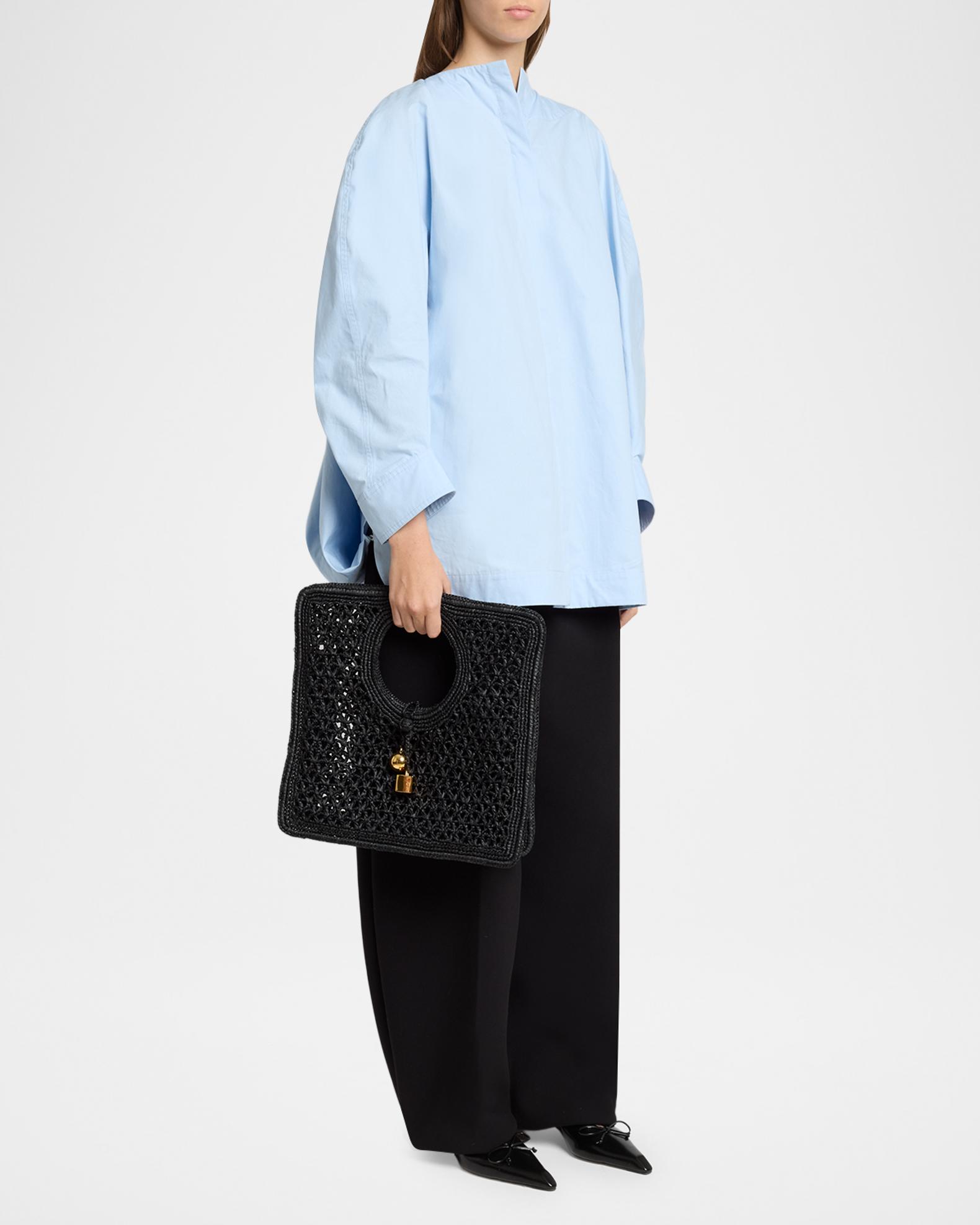 Jacquemus Le Petit Carre Raffia Top-Handle Bag | Neiman Marcus