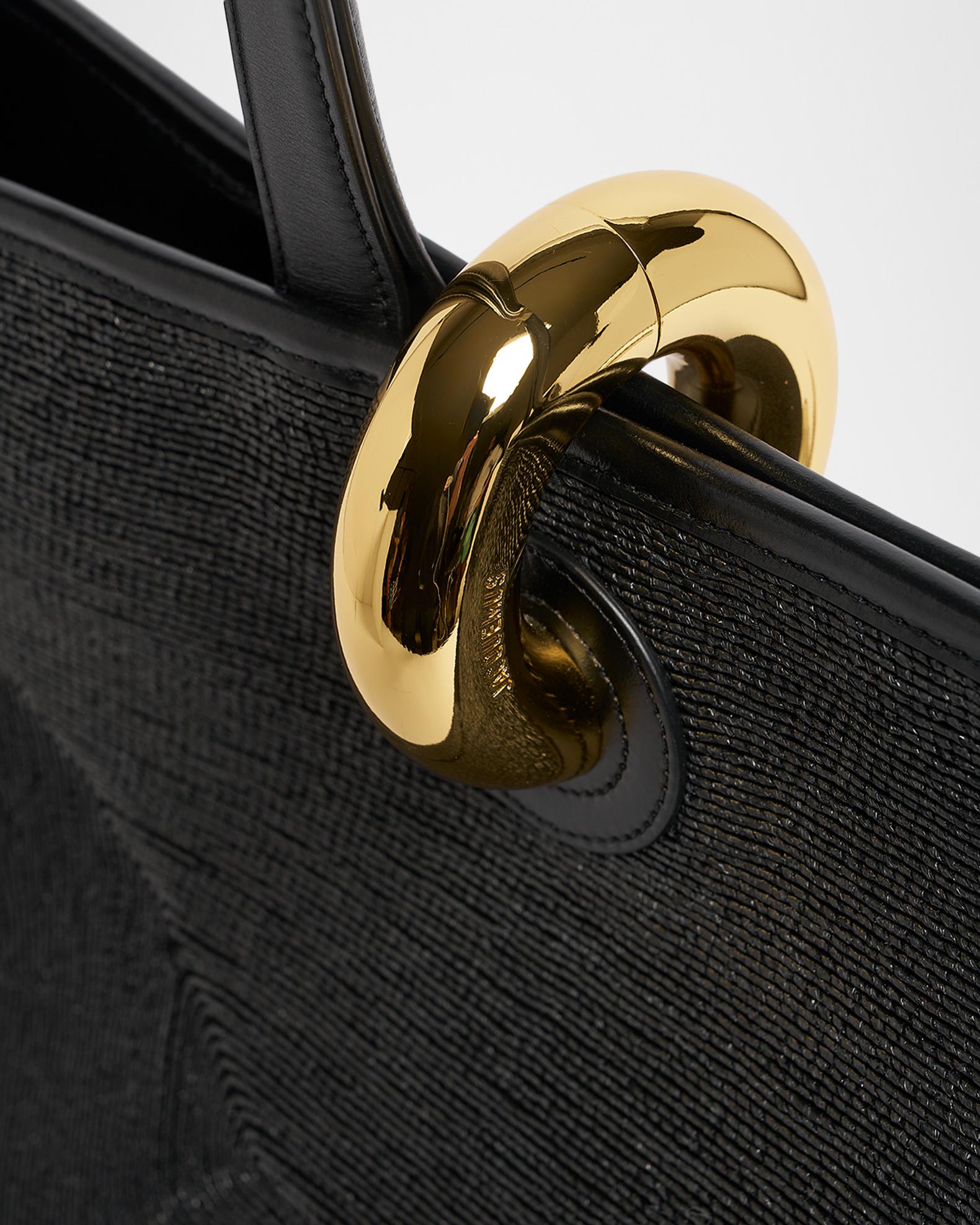Jacquemus Le Bambola Angular Woven Tote Bag | Neiman Marcus