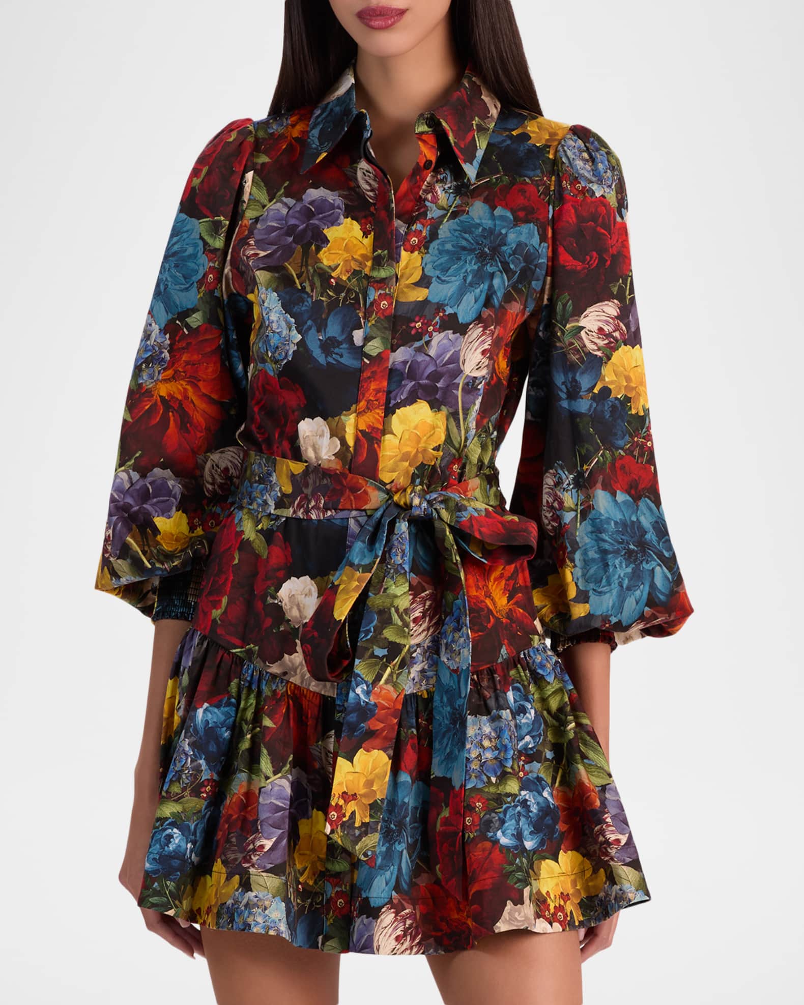 long sleeve drop waist mini dress Long Sleeve Drop-Waist Dress main image 0
